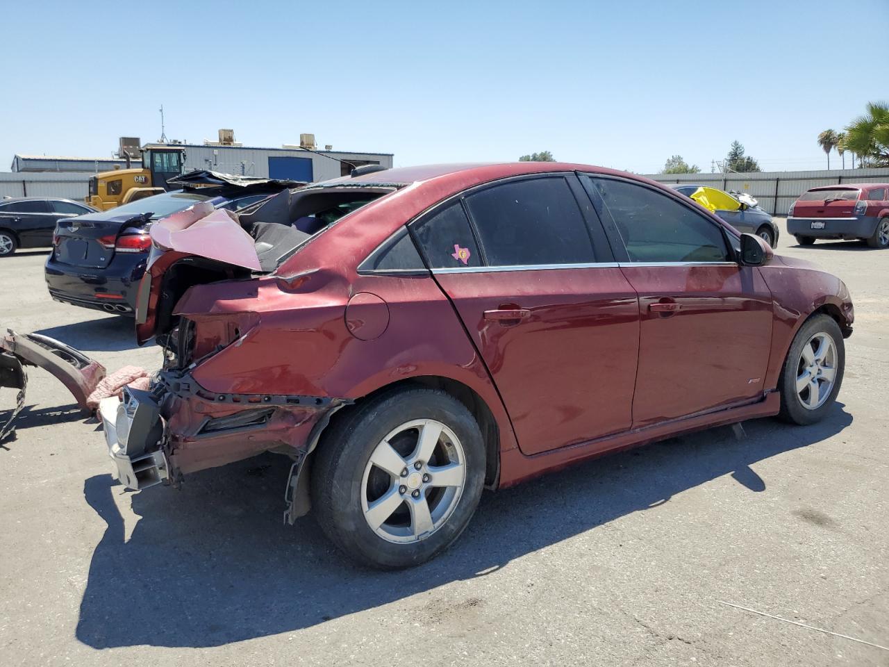 2015 Chevrolet Cruze Lt Red vin: 1G1PC5SB2F7241939