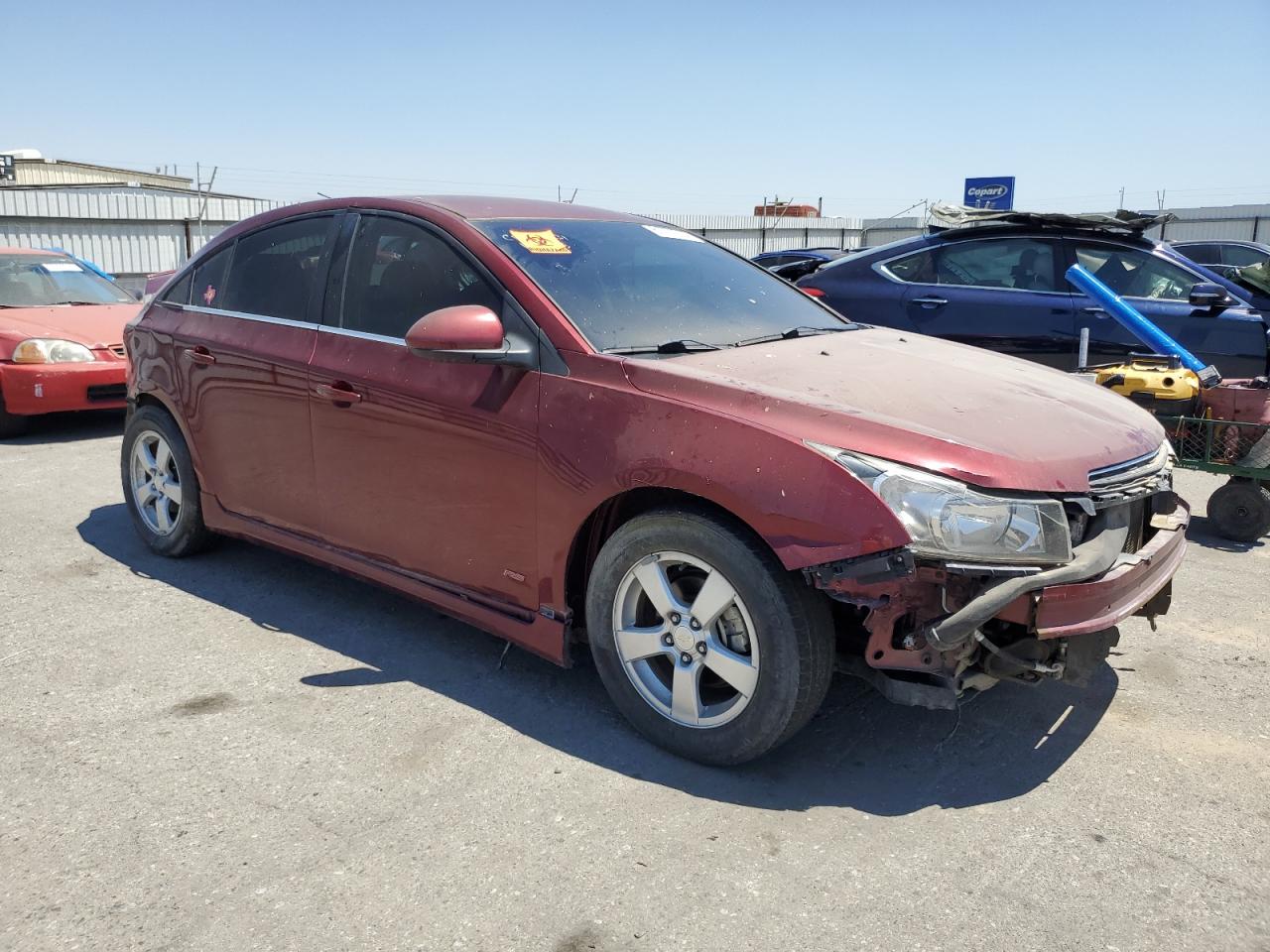 2015 Chevrolet Cruze Lt Red vin: 1G1PC5SB2F7241939