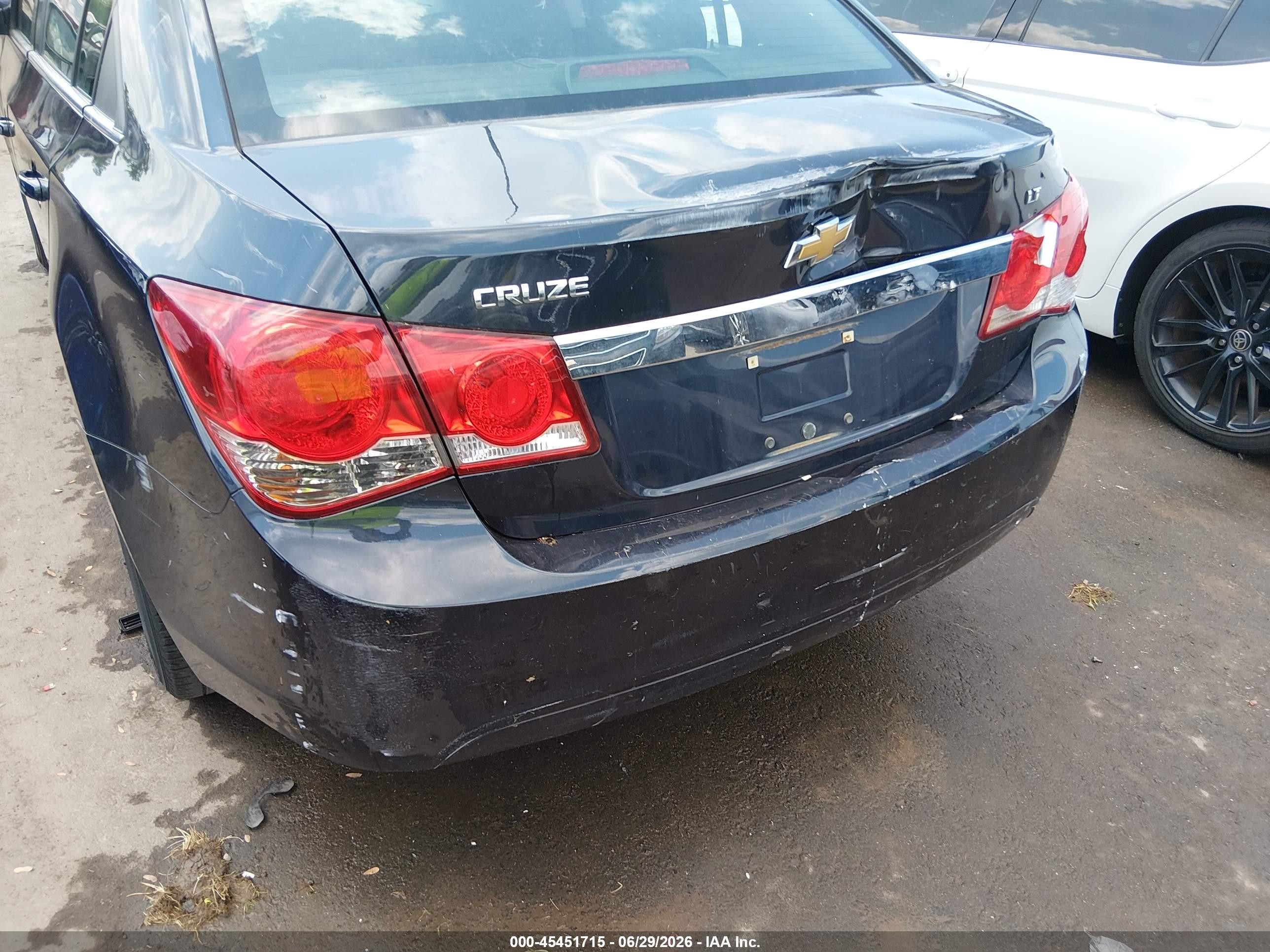 2015 Chevrolet Cruze 1lt Auto Black vin: 1G1PC5SB2F7243108