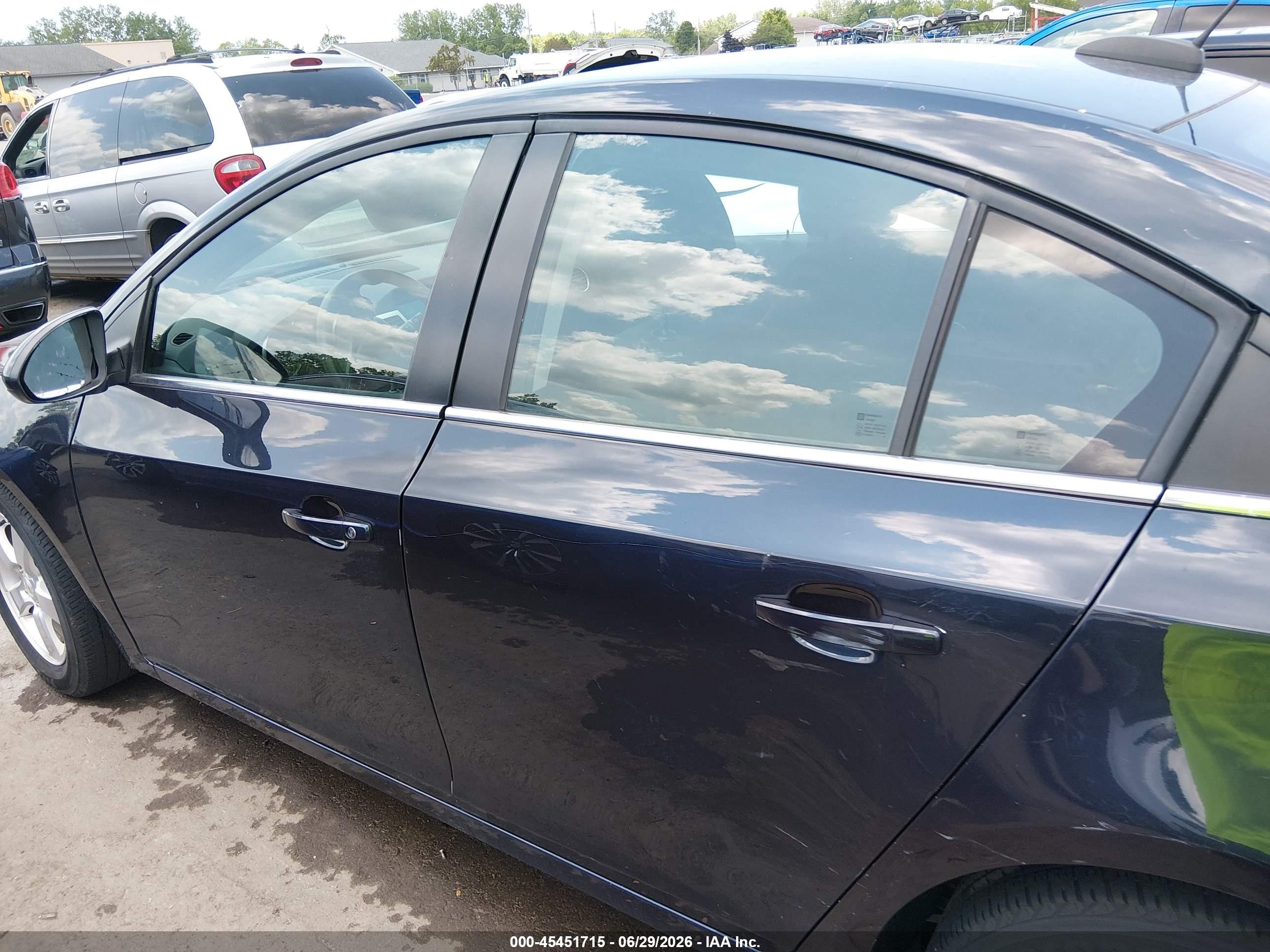 2015 Chevrolet Cruze 1lt Auto Black vin: 1G1PC5SB2F7243108