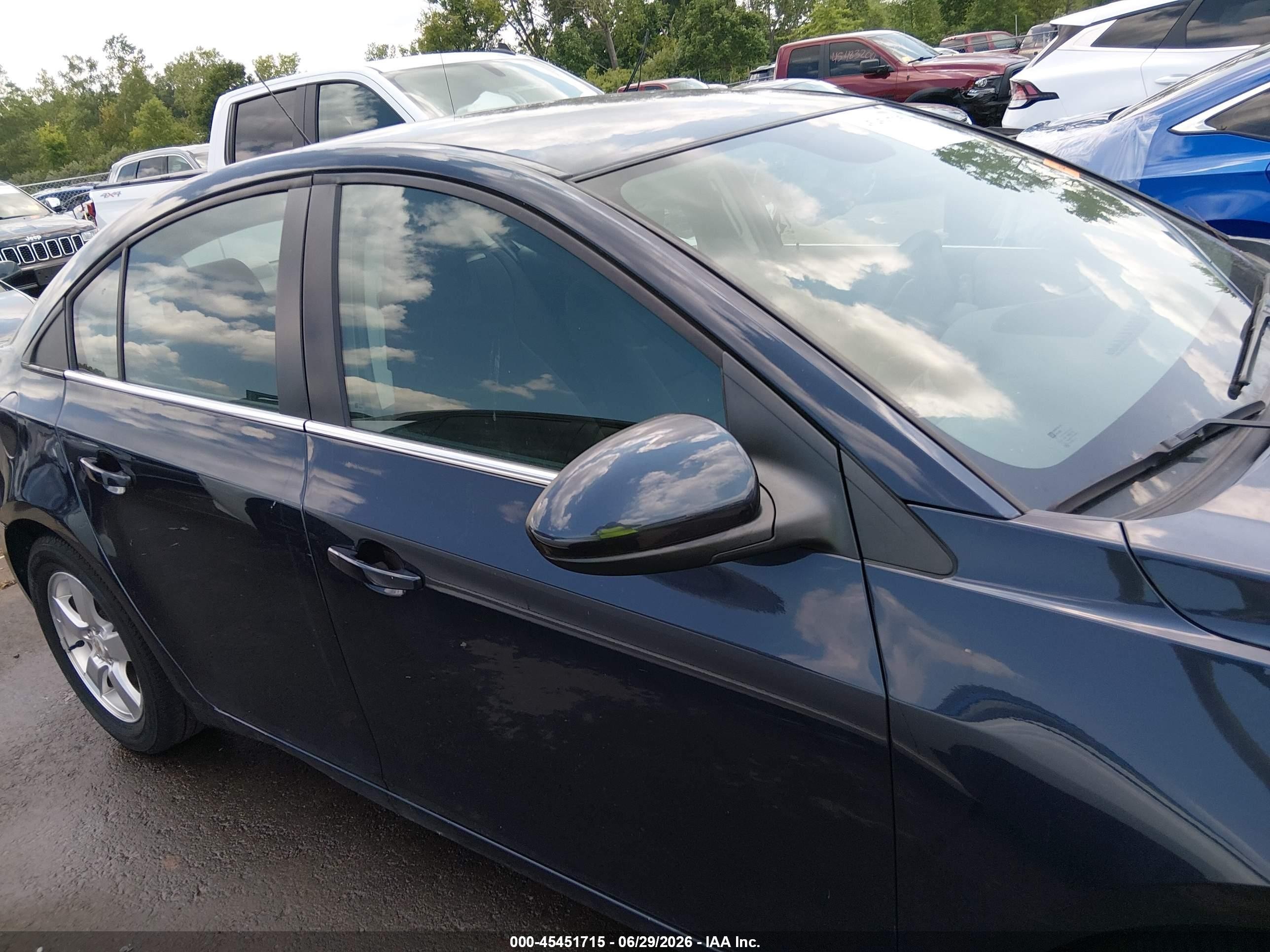 2015 Chevrolet Cruze 1lt Auto Black vin: 1G1PC5SB2F7243108