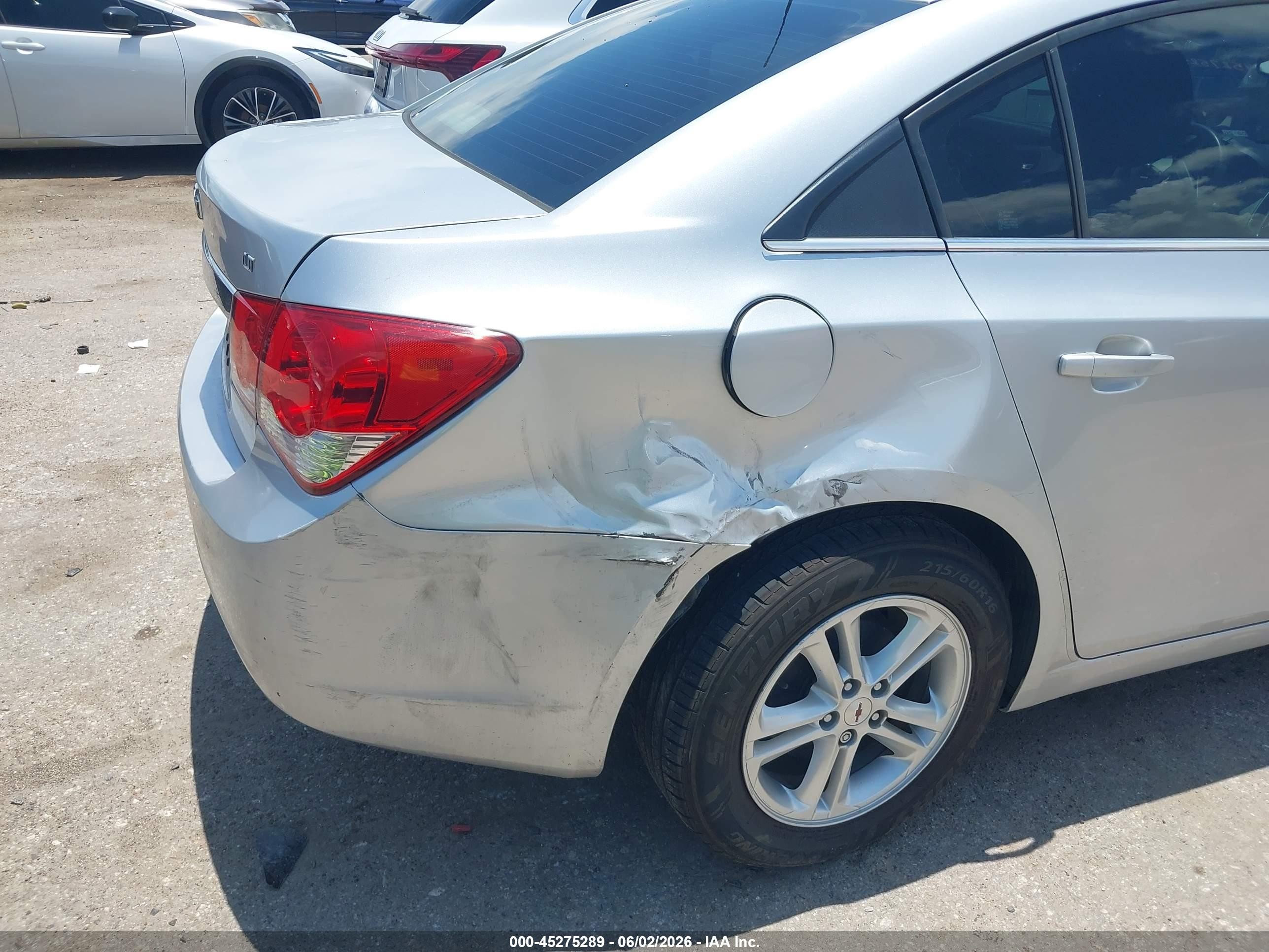 2015 Chevrolet Cruze 1lt Auto Silver vin: 1G1PC5SB2F7266419