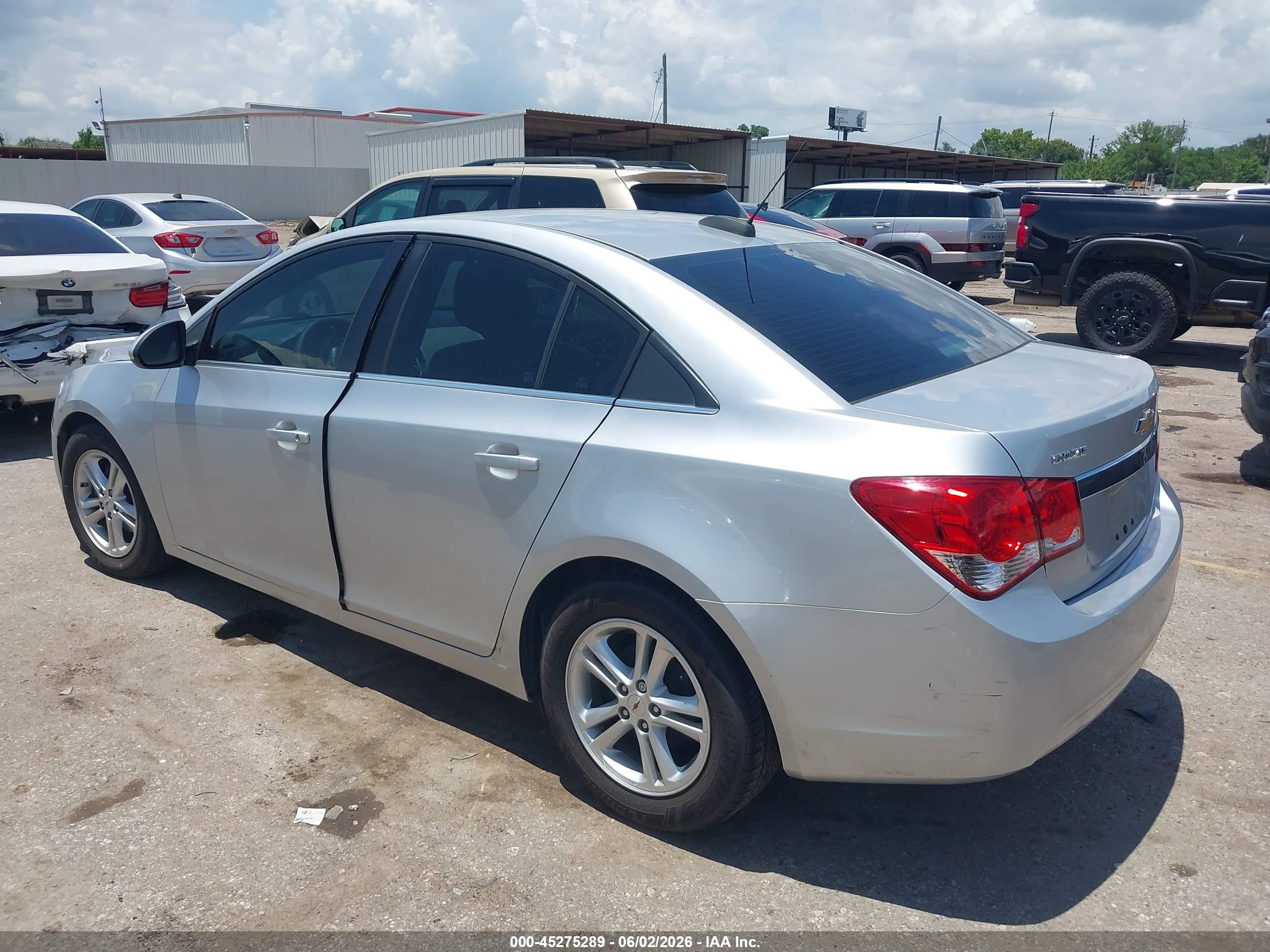 2015 Chevrolet Cruze 1lt Auto Silver vin: 1G1PC5SB2F7266419