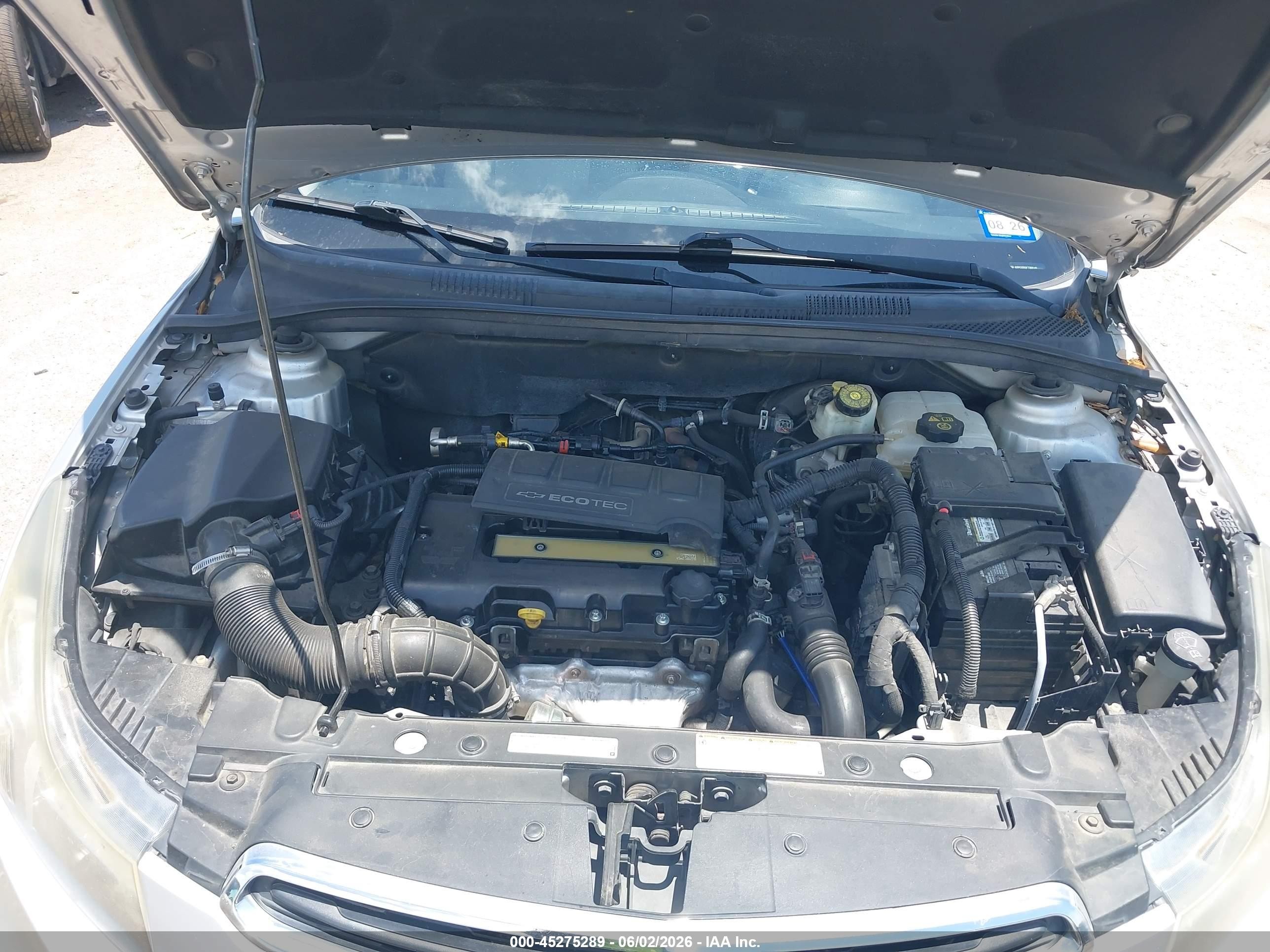 2015 Chevrolet Cruze 1lt Auto Silver vin: 1G1PC5SB2F7266419