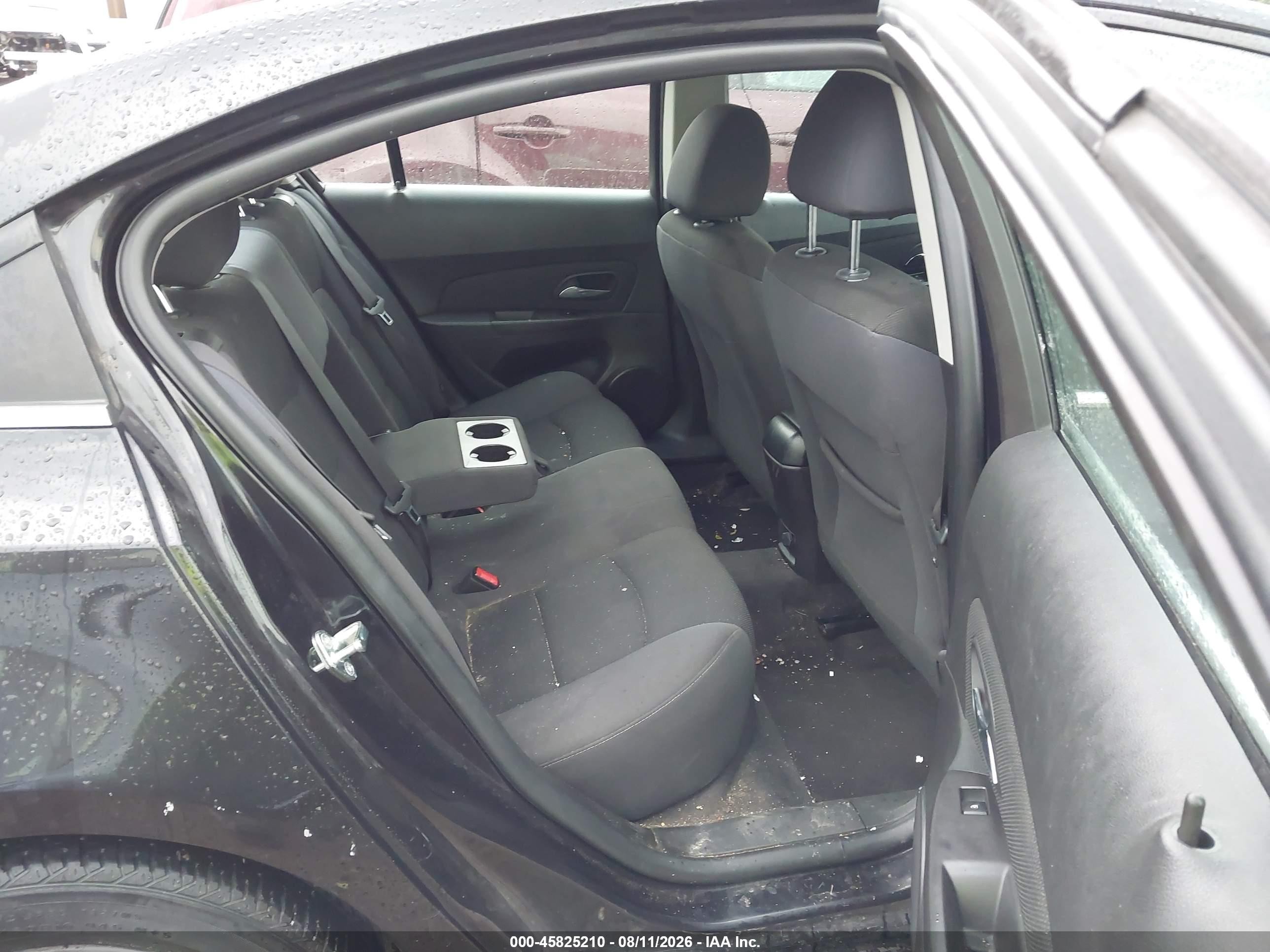2015 Chevrolet Cruze 1lt Auto Black vin: 1G1PC5SB2F7290008