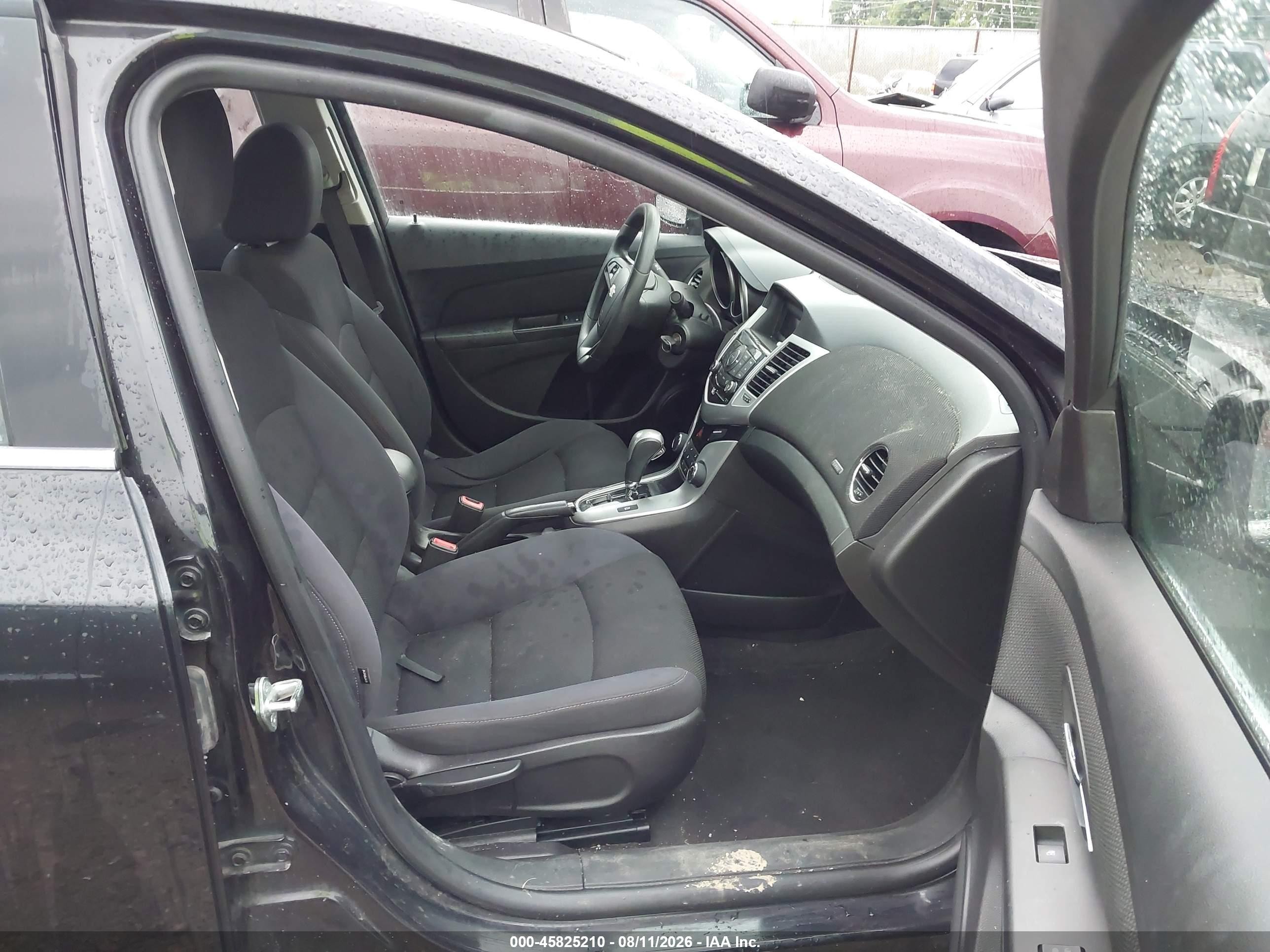 2015 Chevrolet Cruze 1lt Auto Black vin: 1G1PC5SB2F7290008