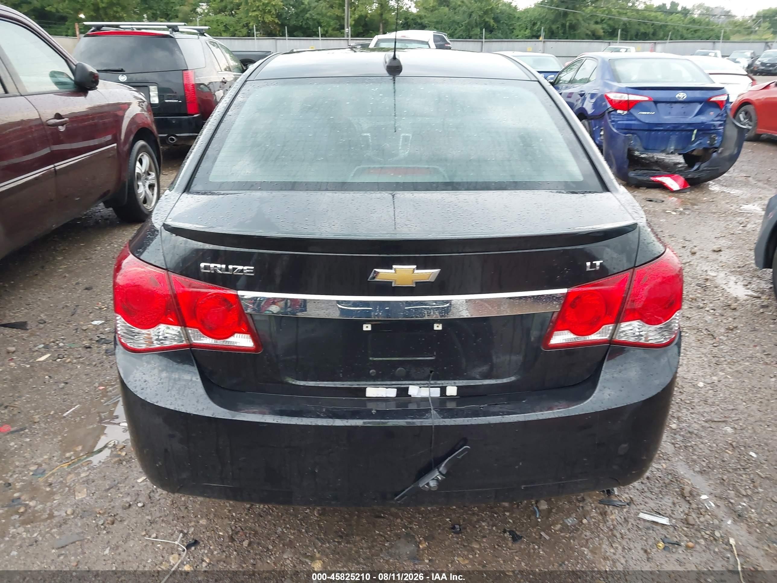 2015 Chevrolet Cruze 1lt Auto Black vin: 1G1PC5SB2F7290008