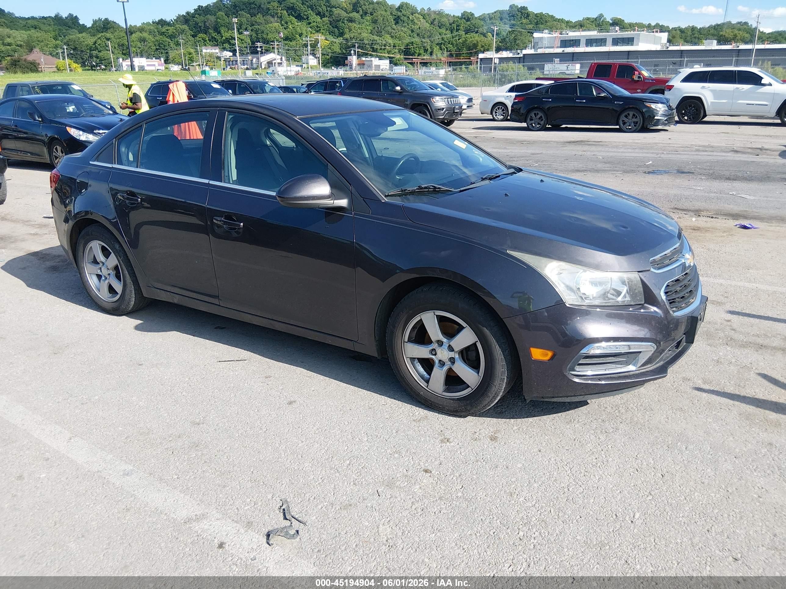 2015 Chevrolet Cruze 1lt Auto Черный vin: 1G1PC5SB2F7292423