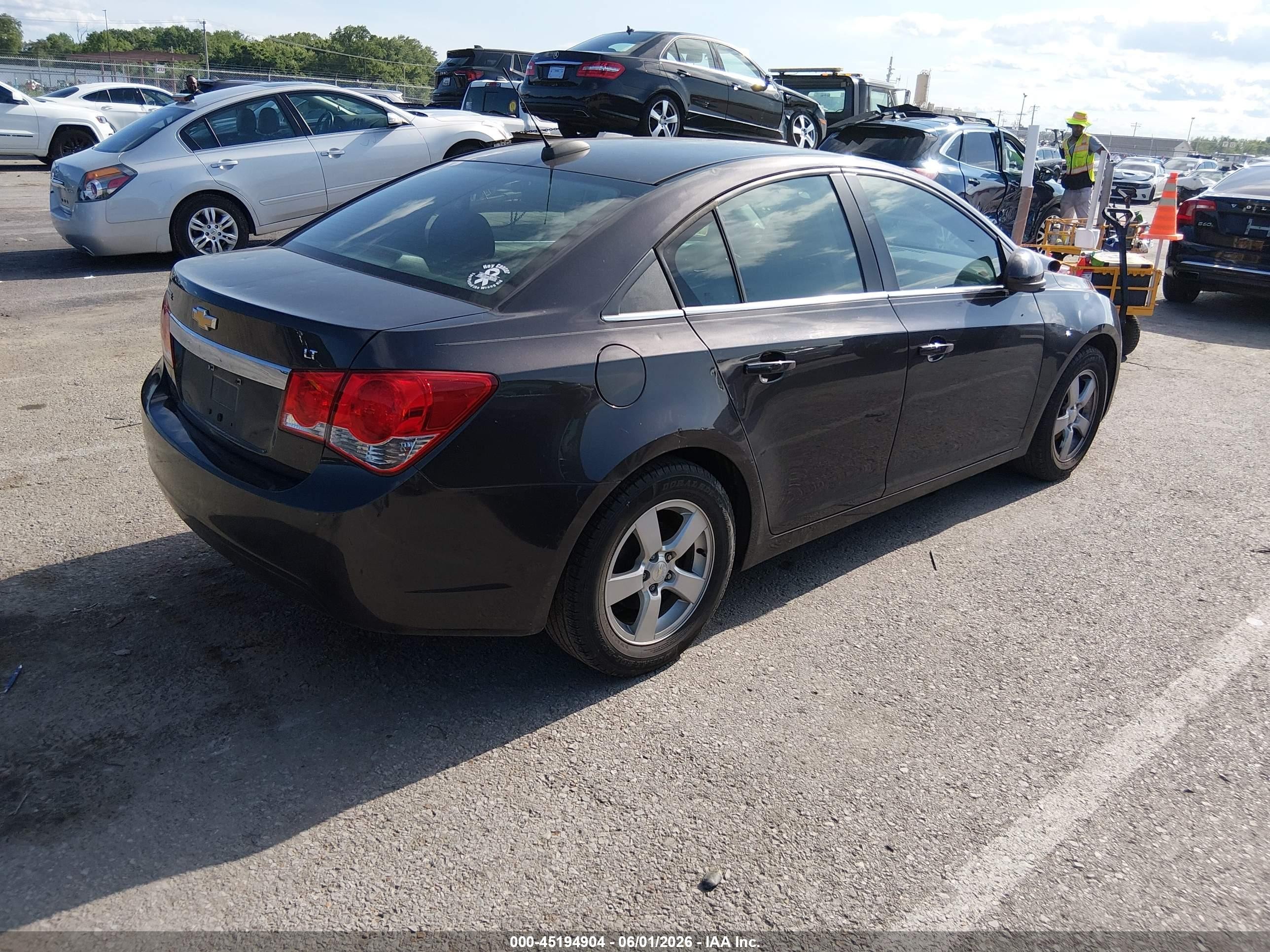 2015 Chevrolet Cruze 1lt Auto Черный vin: 1G1PC5SB2F7292423