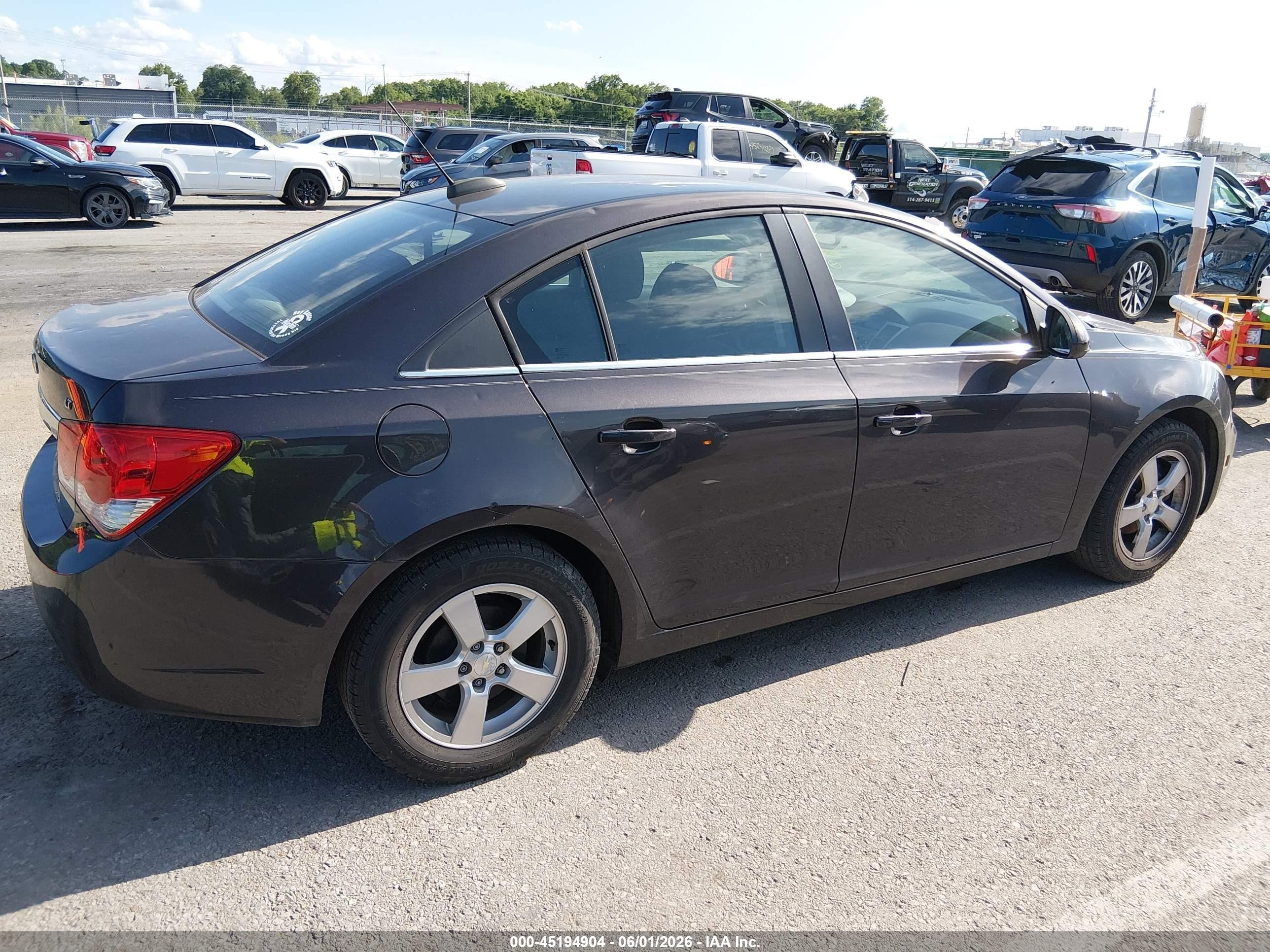 2015 Chevrolet Cruze 1lt Auto Черный vin: 1G1PC5SB2F7292423