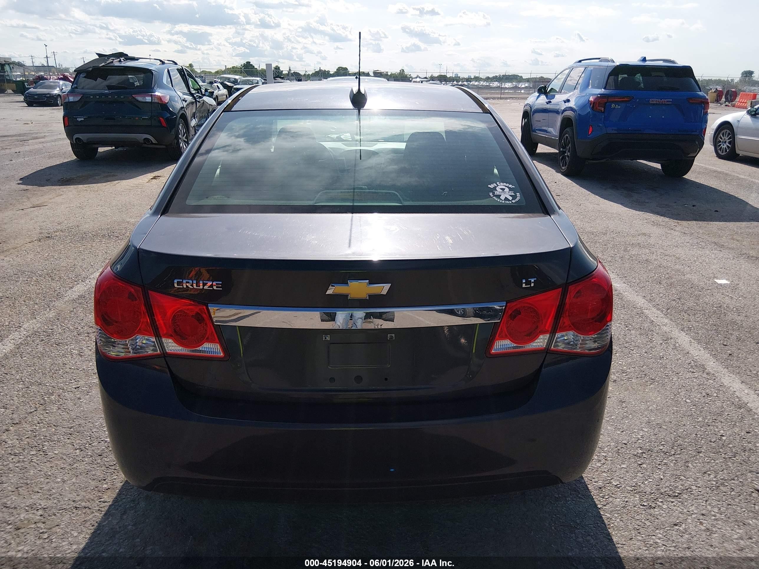 2015 Chevrolet Cruze 1lt Auto Черный vin: 1G1PC5SB2F7292423