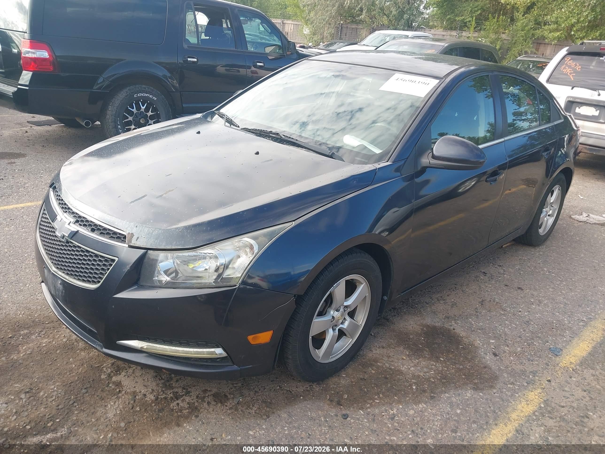 2015 Chevrolet Cruze 1lt Auto Black vin: 1G1PC5SB2F7299288