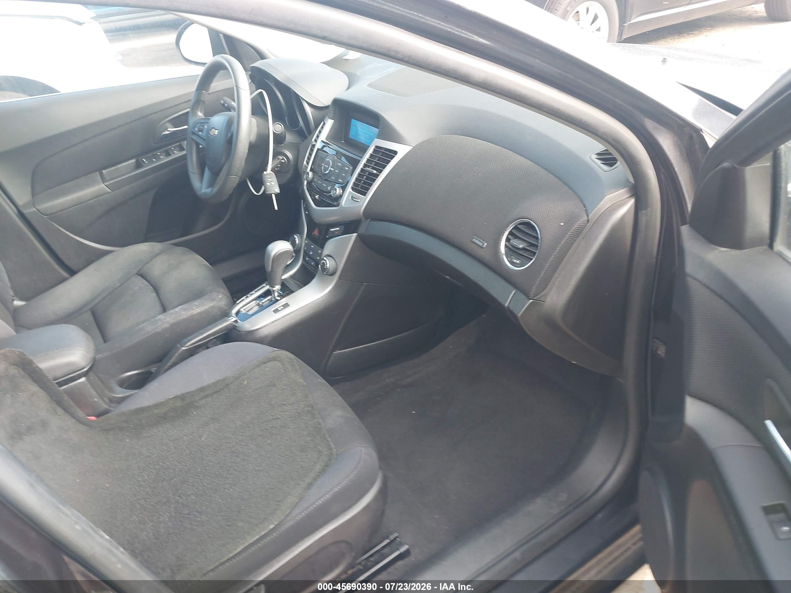 2015 Chevrolet Cruze 1lt Auto Black vin: 1G1PC5SB2F7299288