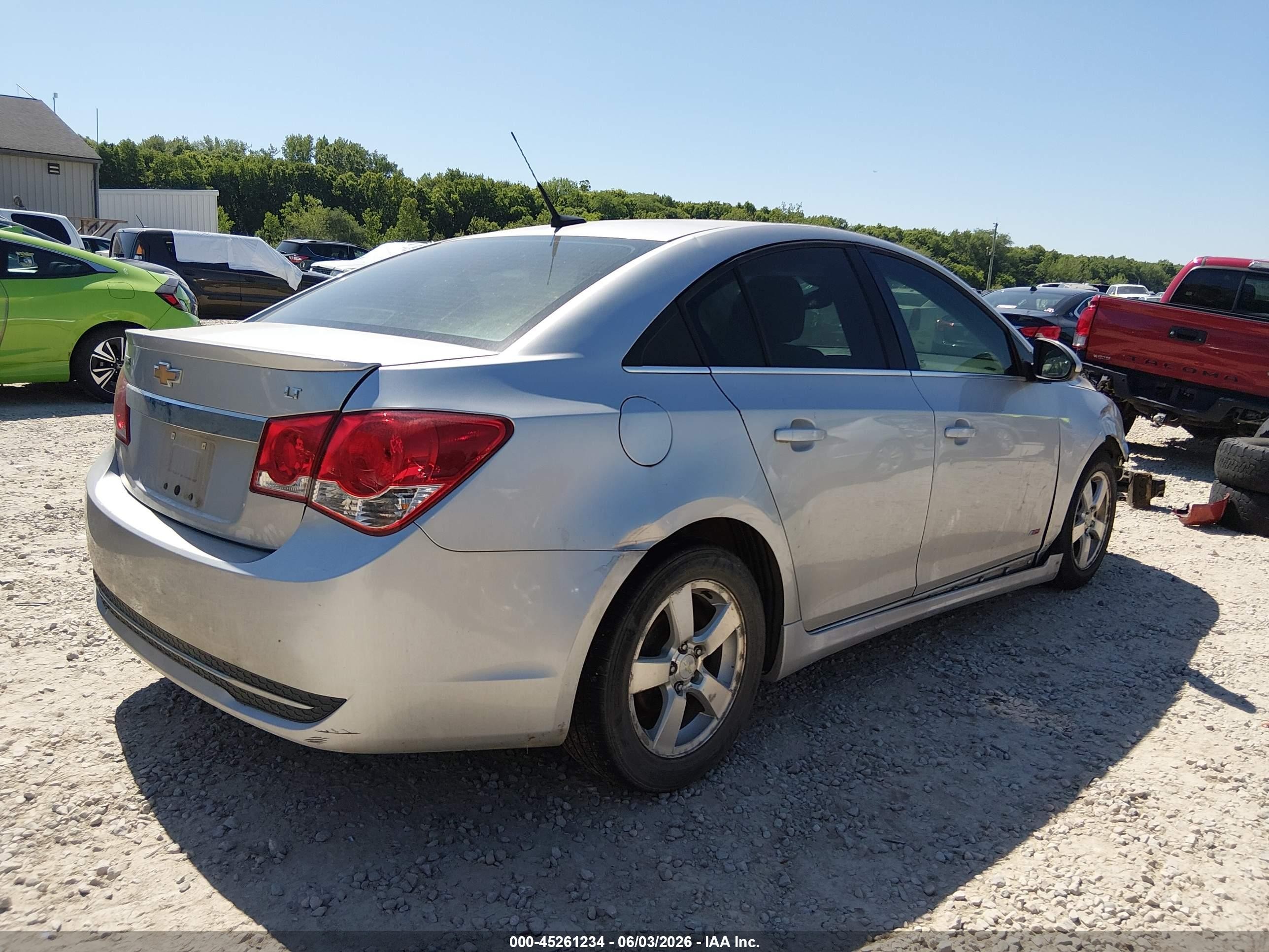2013 Chevrolet Cruze 1lt Auto Silver vin: 1G1PC5SB3D7128238