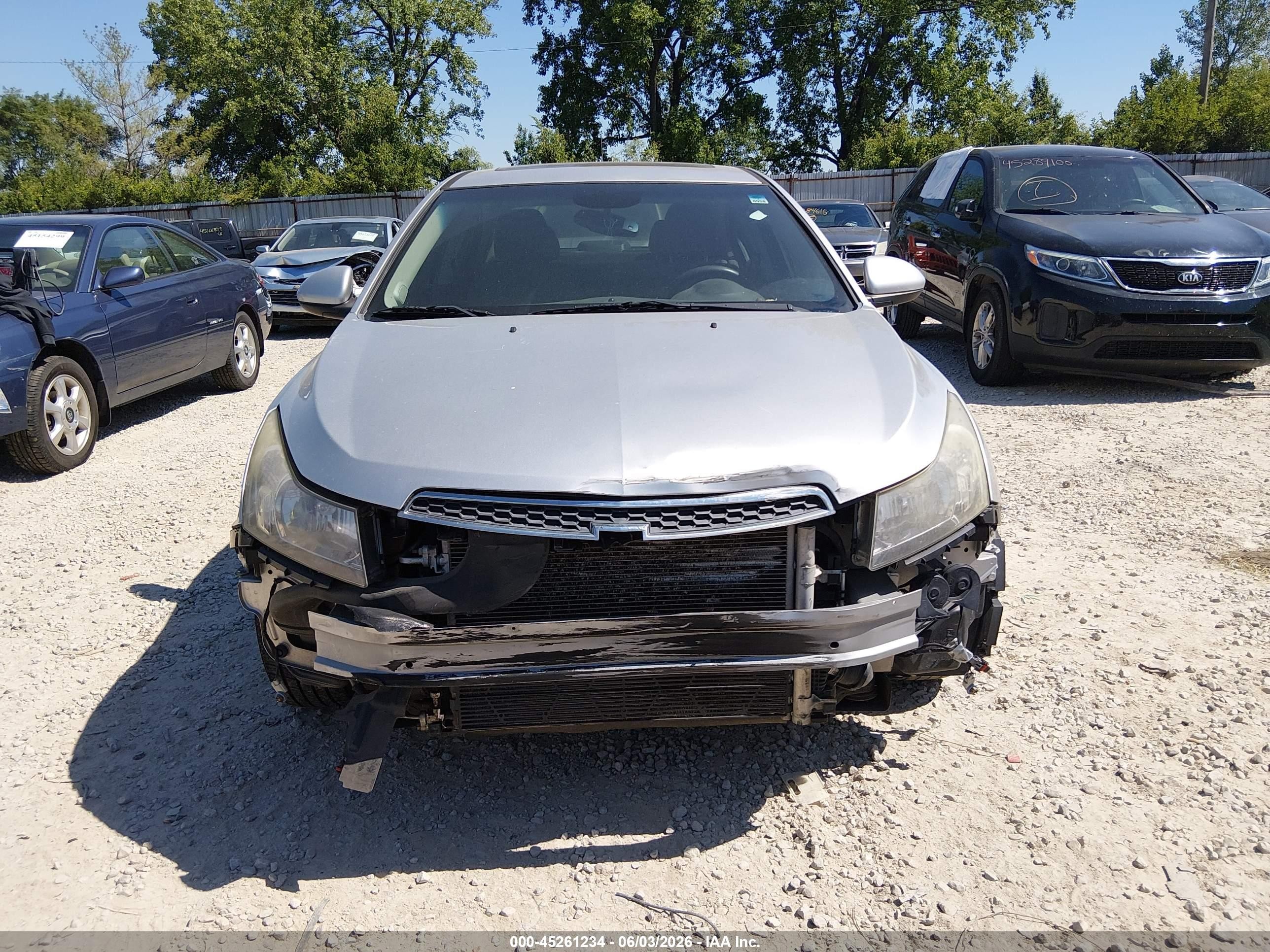 2013 Chevrolet Cruze 1lt Auto Silver vin: 1G1PC5SB3D7128238