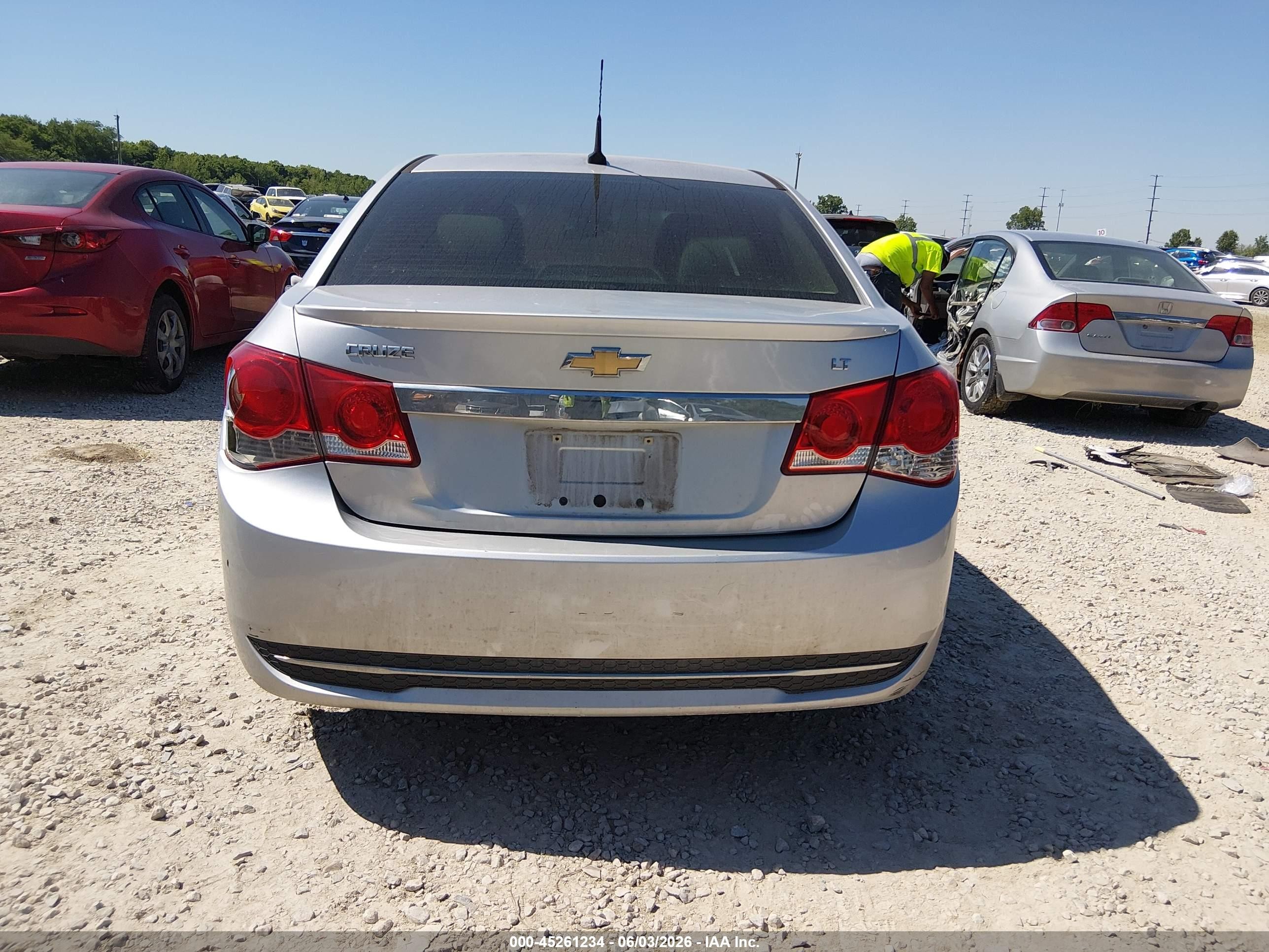 2013 Chevrolet Cruze 1lt Auto Silver vin: 1G1PC5SB3D7128238
