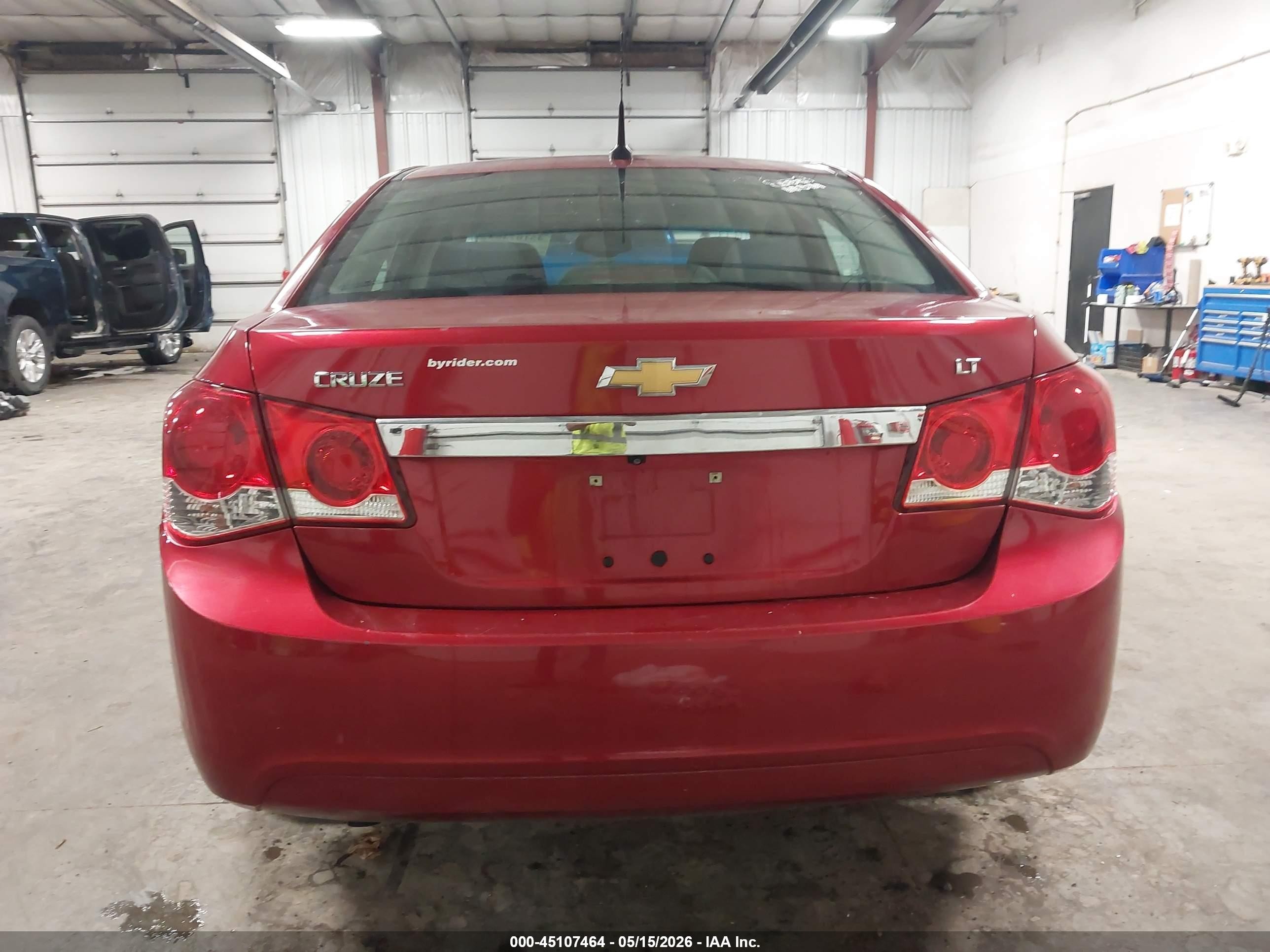 2013 Chevrolet Cruze 1lt Auto Красный vin: 1G1PC5SB3D7130250