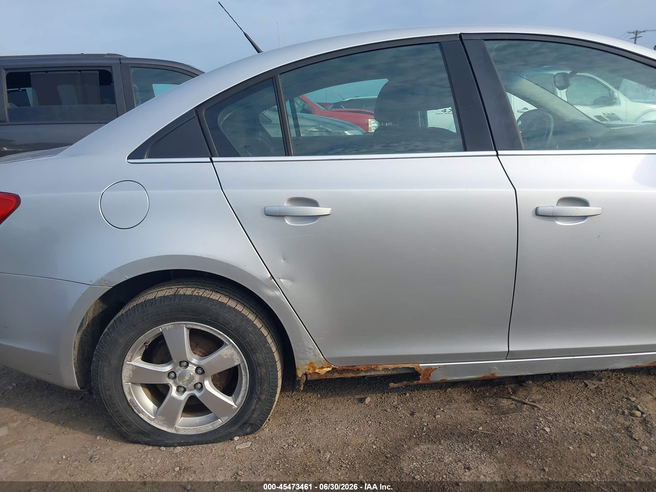 2013 Chevrolet Cruze 1lt Auto Silver vin: 1G1PC5SB3D7136887