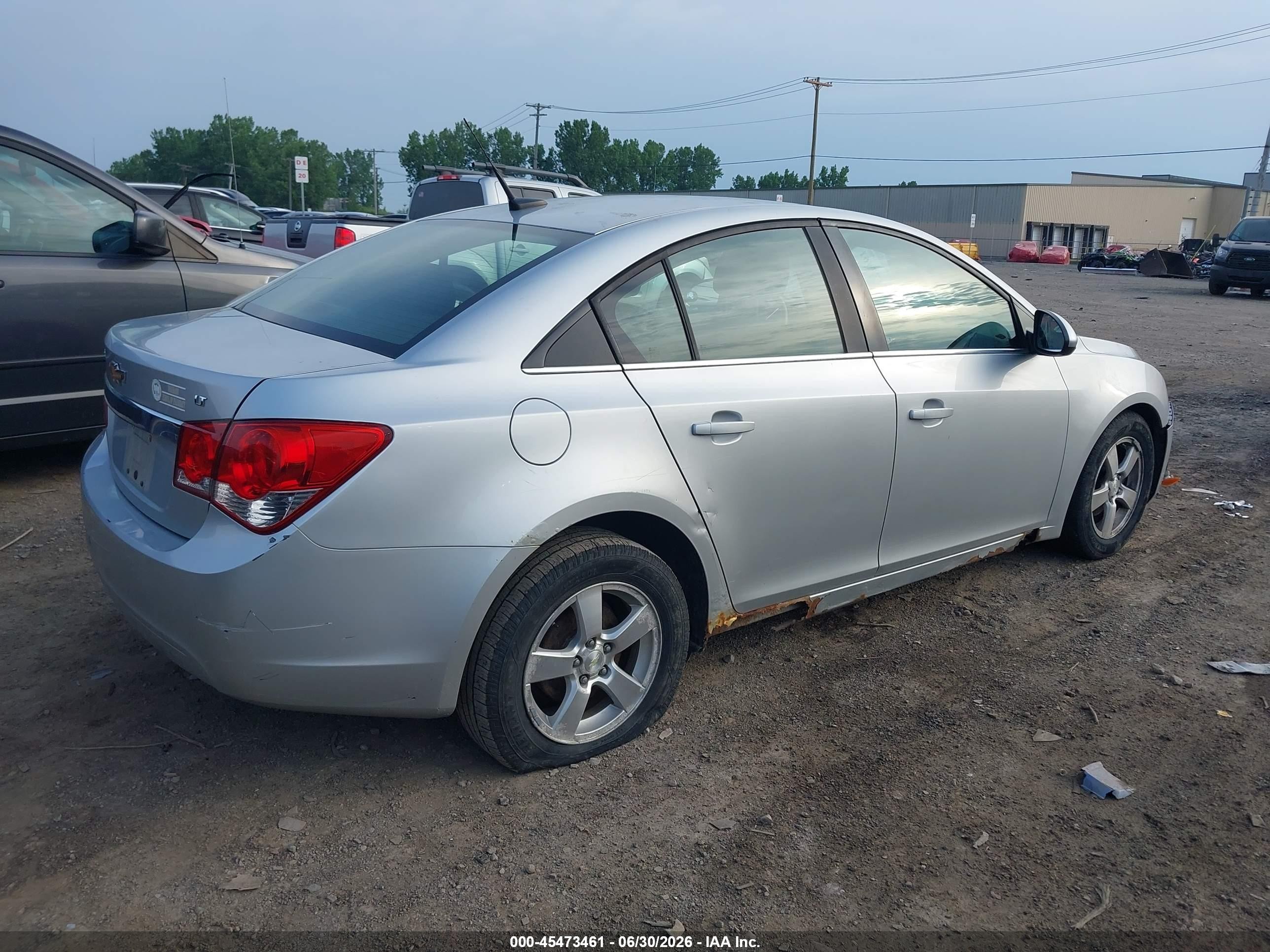 2013 Chevrolet Cruze 1lt Auto Silver vin: 1G1PC5SB3D7136887