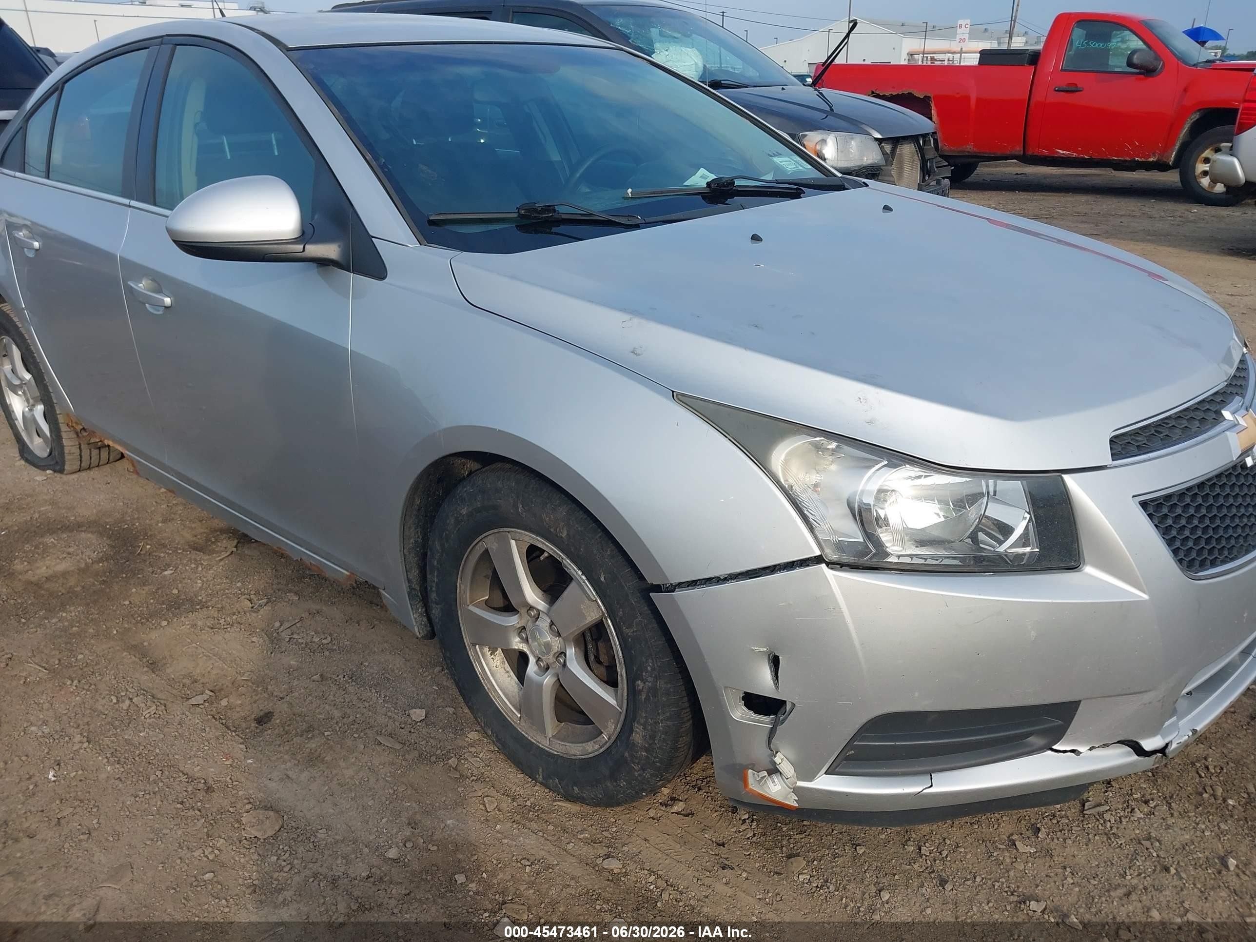 2013 Chevrolet Cruze 1lt Auto Silver vin: 1G1PC5SB3D7136887