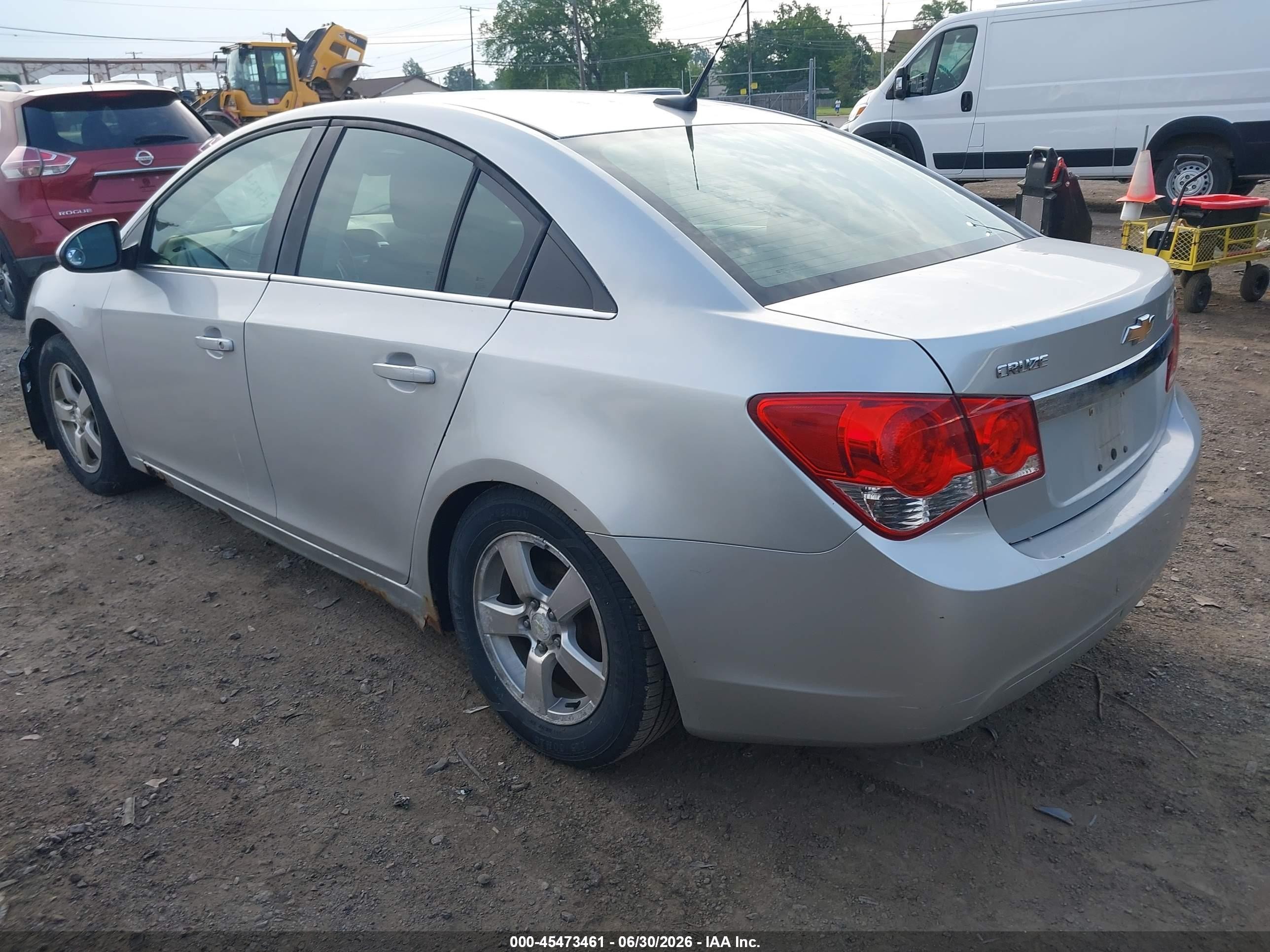 2013 Chevrolet Cruze 1lt Auto Silver vin: 1G1PC5SB3D7136887