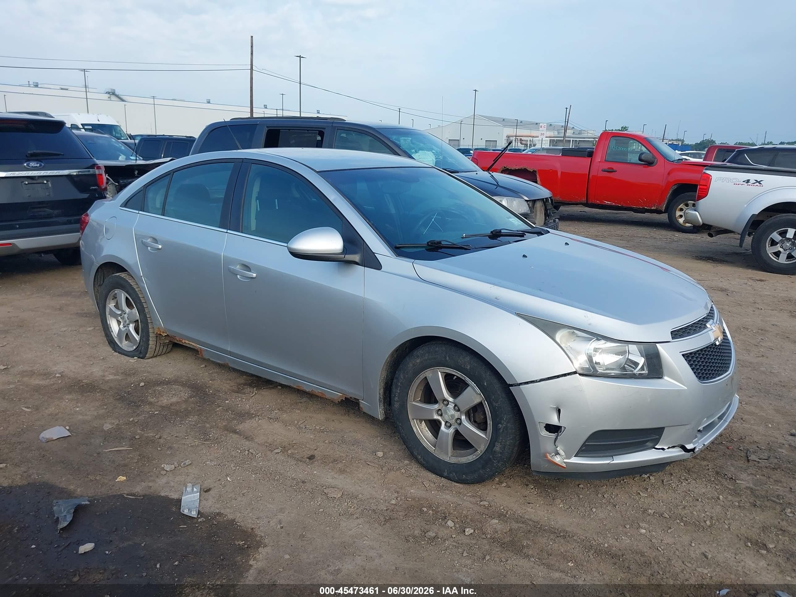 2013 Chevrolet Cruze 1lt Auto Silver vin: 1G1PC5SB3D7136887