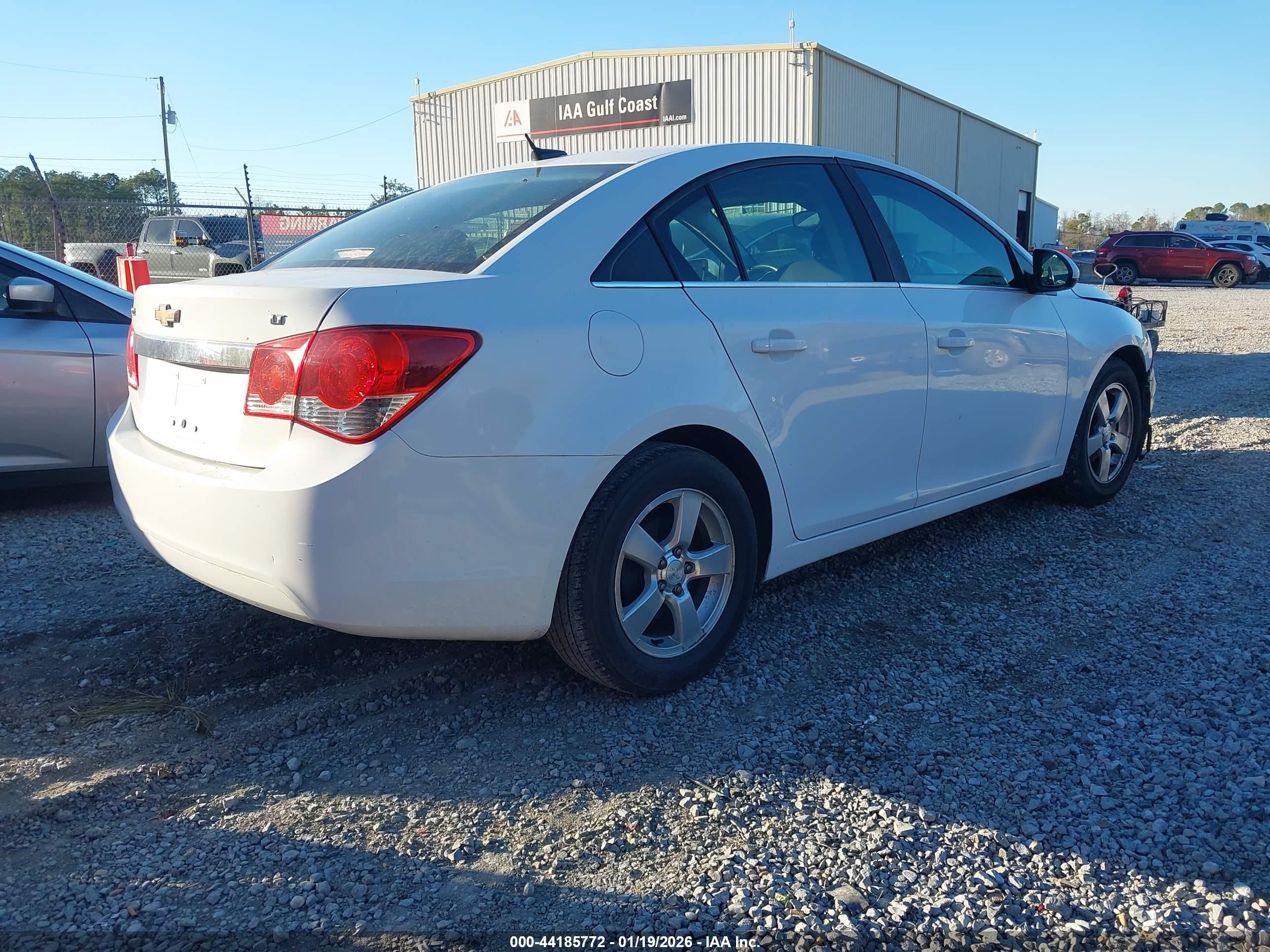 2013 Chevrolet Cruze 1lt Auto White vin: 1G1PC5SB3D7137036
