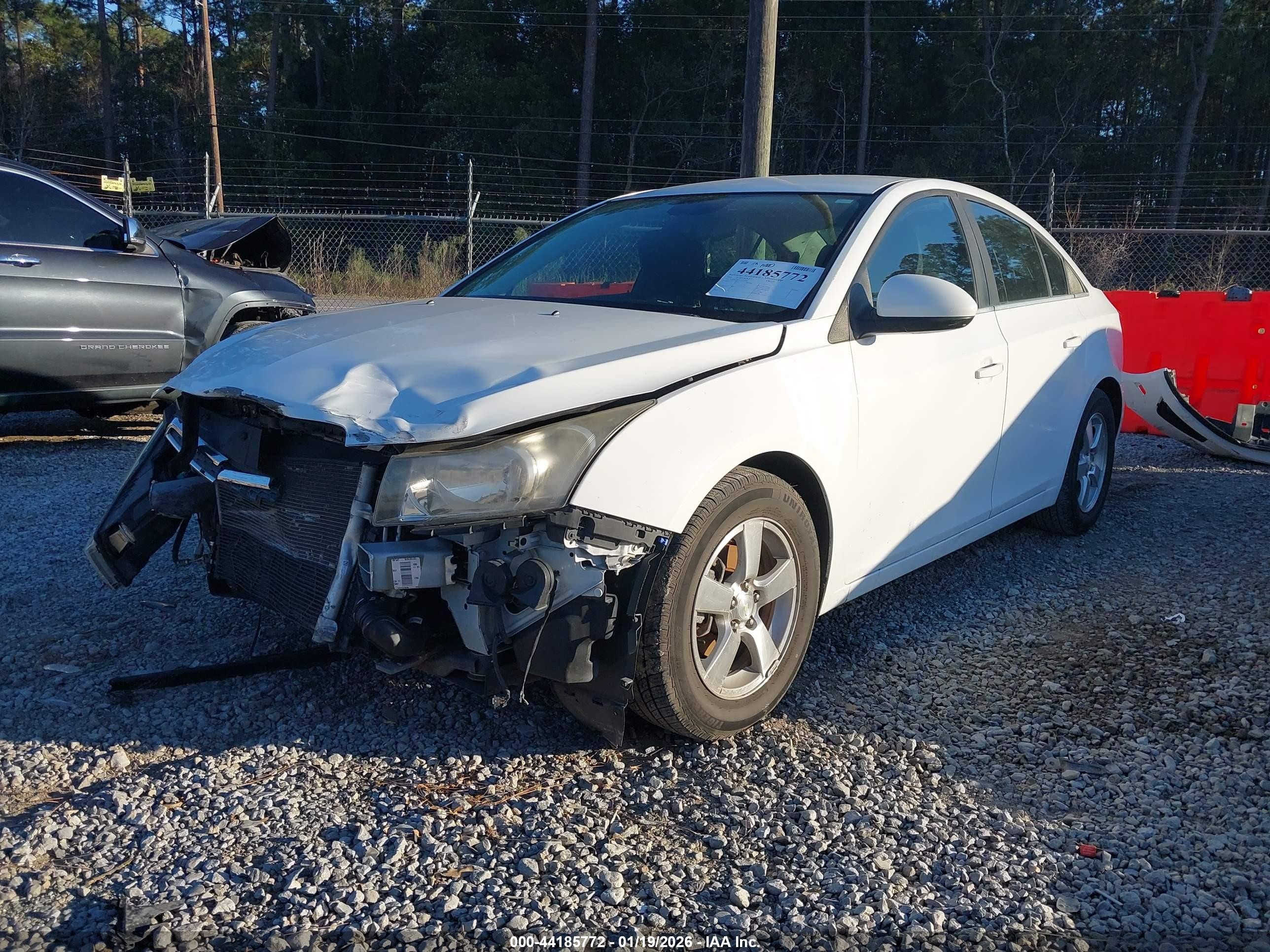 2013 Chevrolet Cruze 1lt Auto White vin: 1G1PC5SB3D7137036