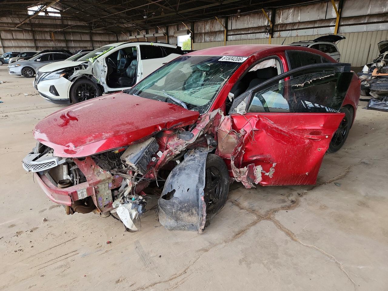 2013 Chevrolet Cruze Lt Red vin: 1G1PC5SB3D7154600