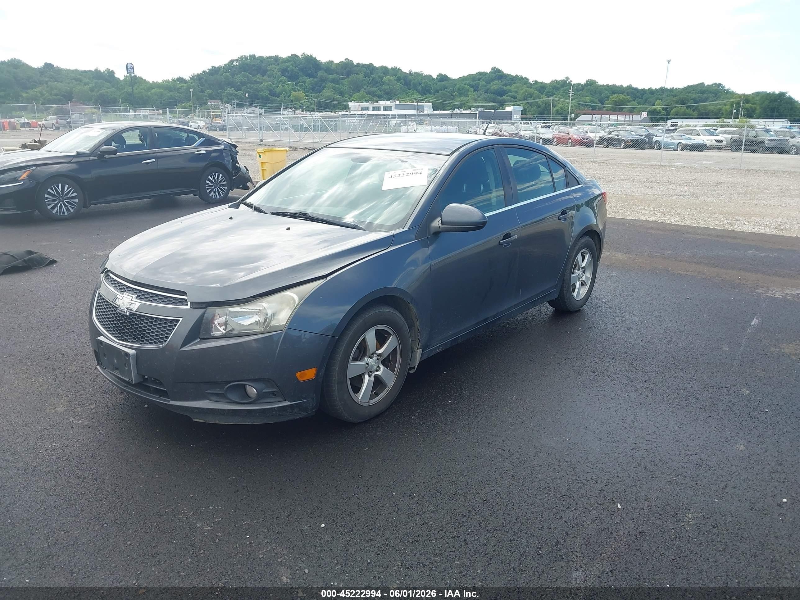 2013 Chevrolet Cruze 1lt Auto Gray vin: 1G1PC5SB3D7198757