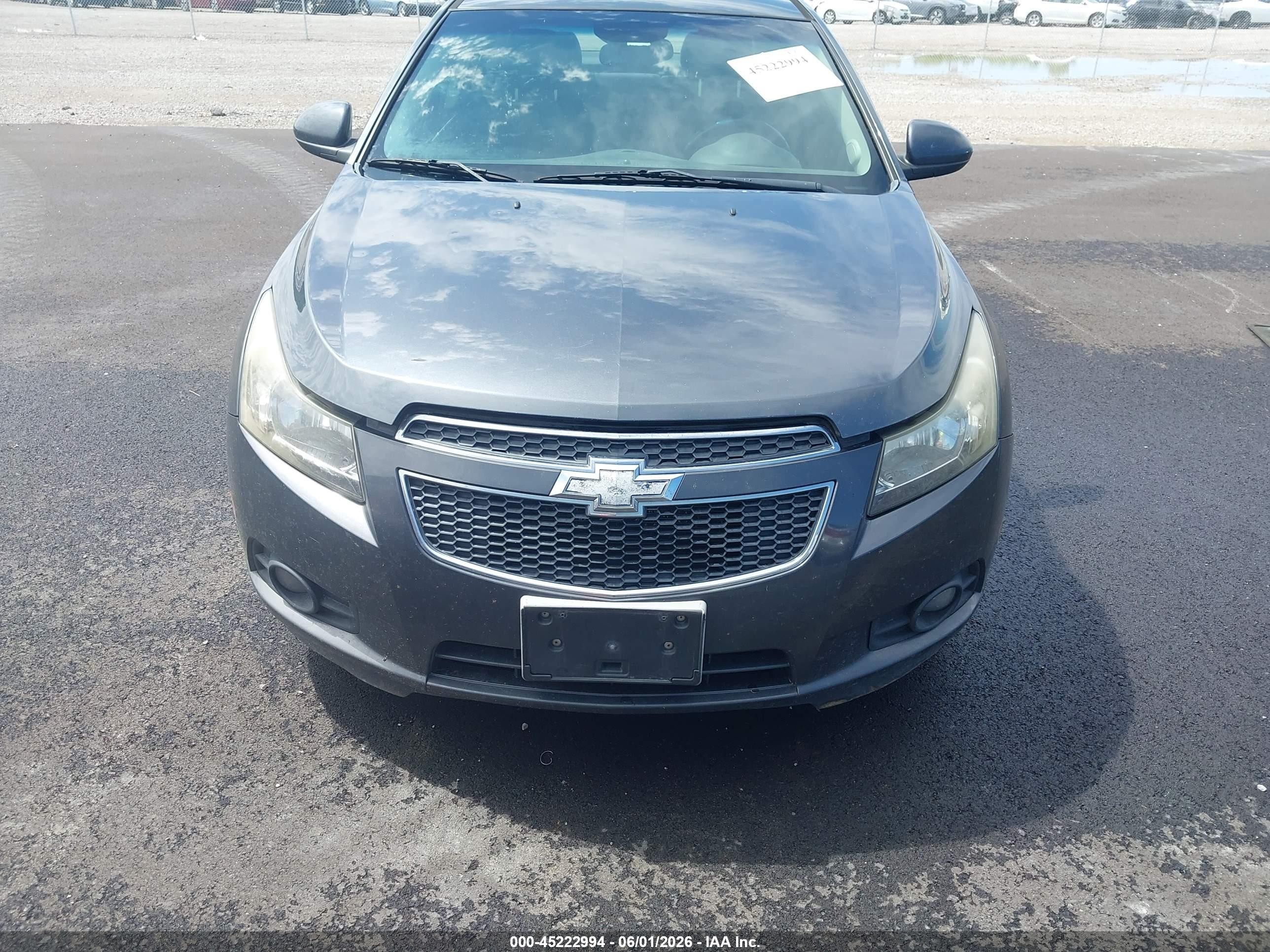 2013 Chevrolet Cruze 1lt Auto Gray vin: 1G1PC5SB3D7198757