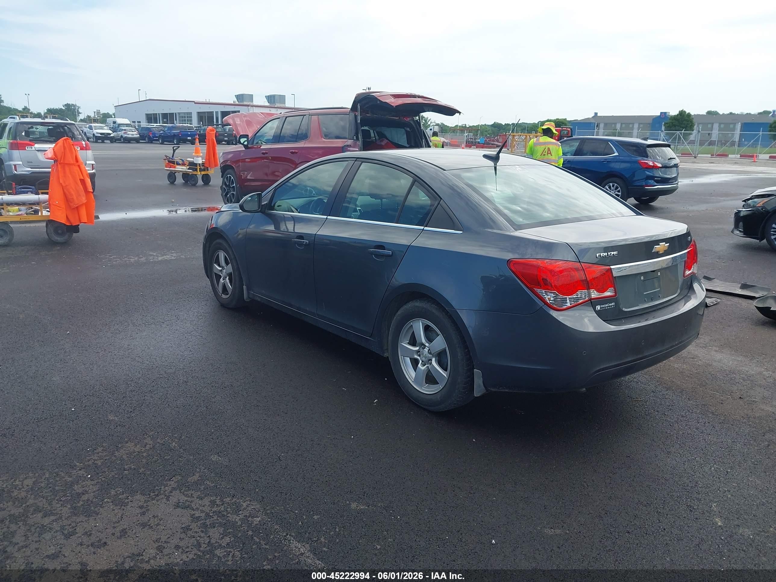 2013 Chevrolet Cruze 1lt Auto Gray vin: 1G1PC5SB3D7198757