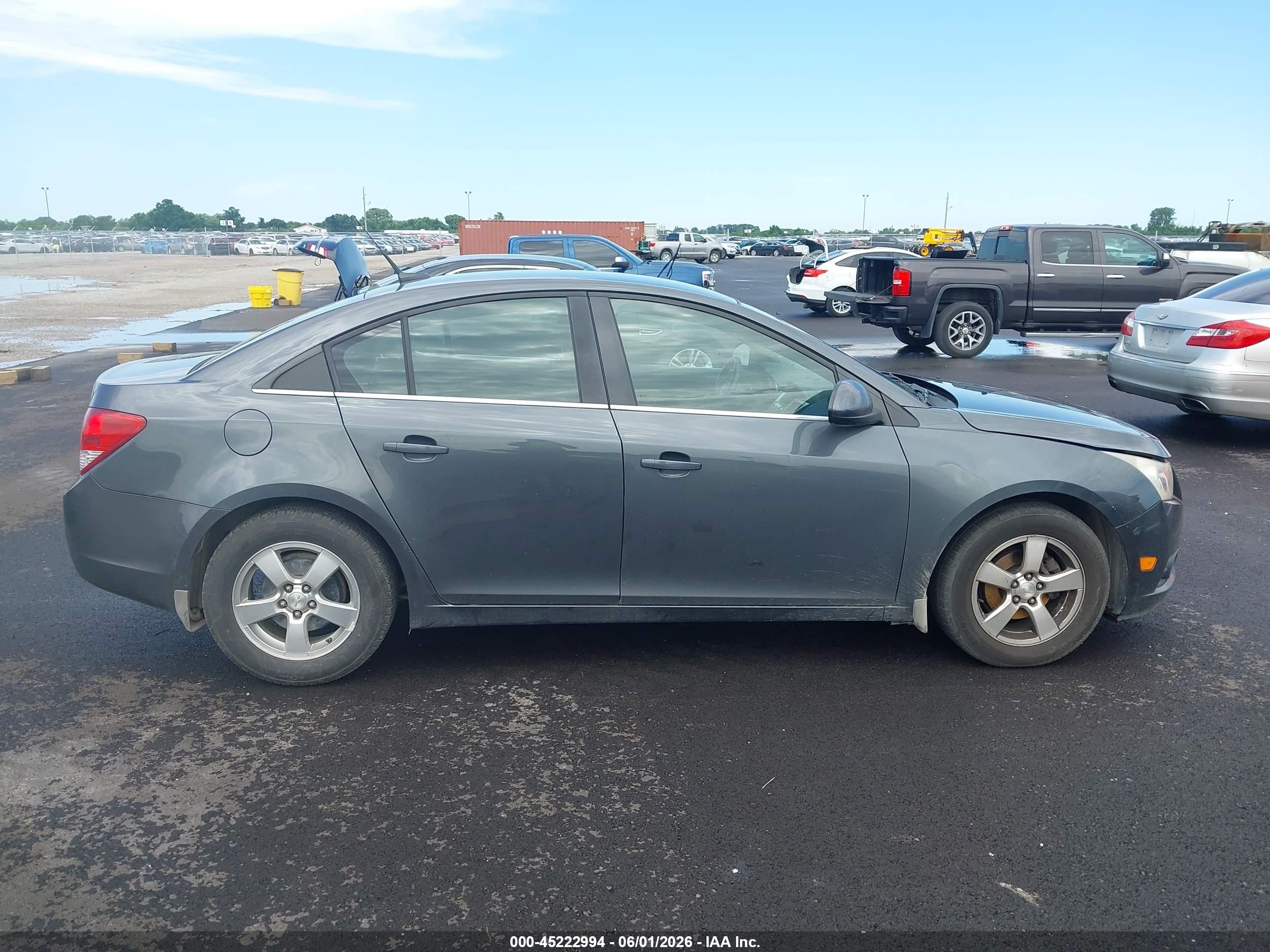 2013 Chevrolet Cruze 1lt Auto Gray vin: 1G1PC5SB3D7198757