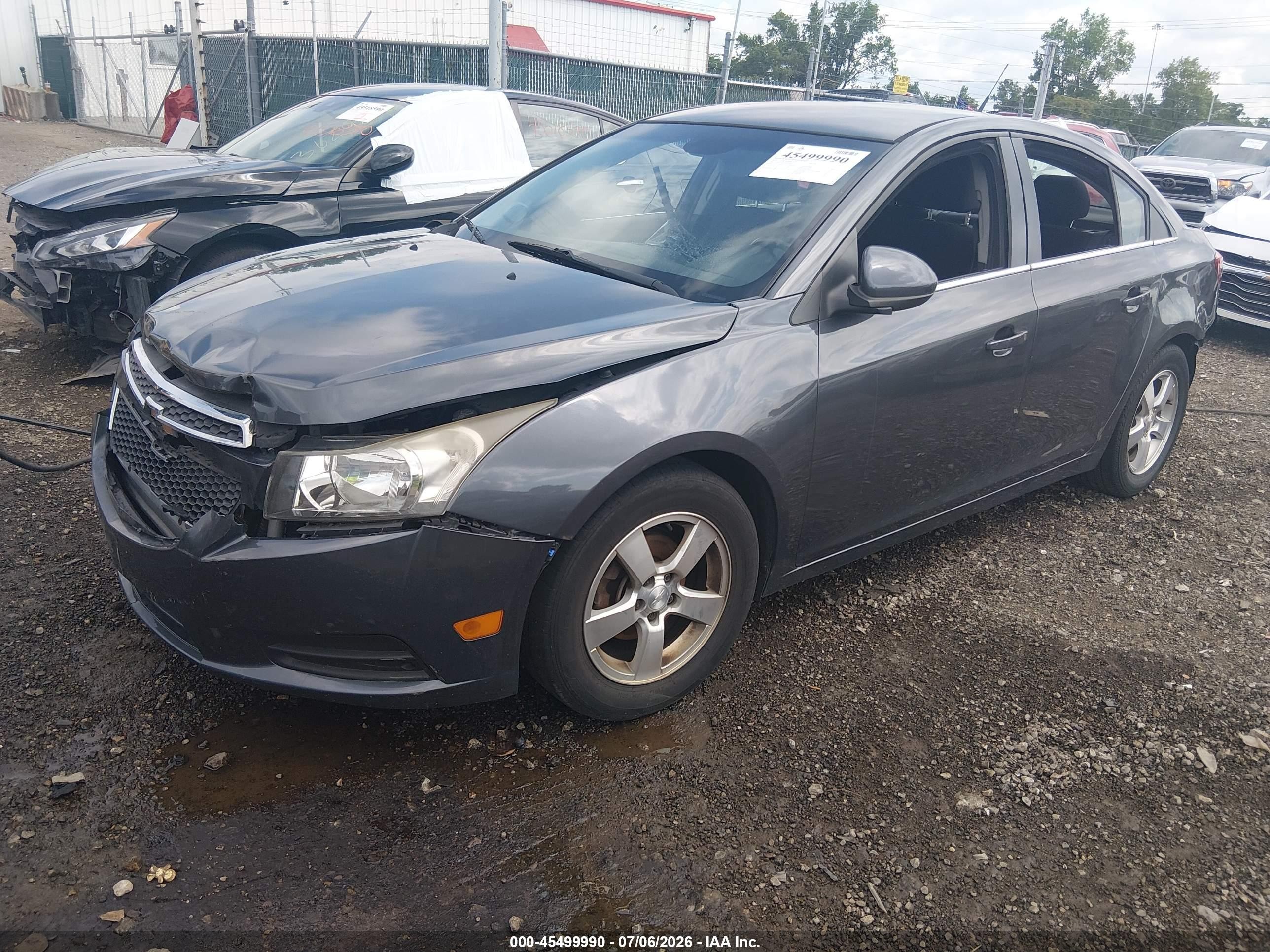 2013 Chevrolet Cruze 1lt Auto Серый vin: 1G1PC5SB3D7227920