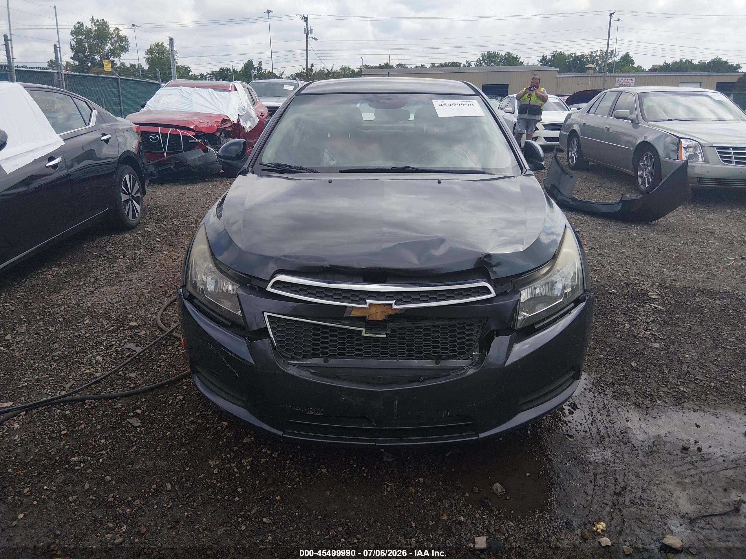 2013 Chevrolet Cruze 1lt Auto Серый vin: 1G1PC5SB3D7227920