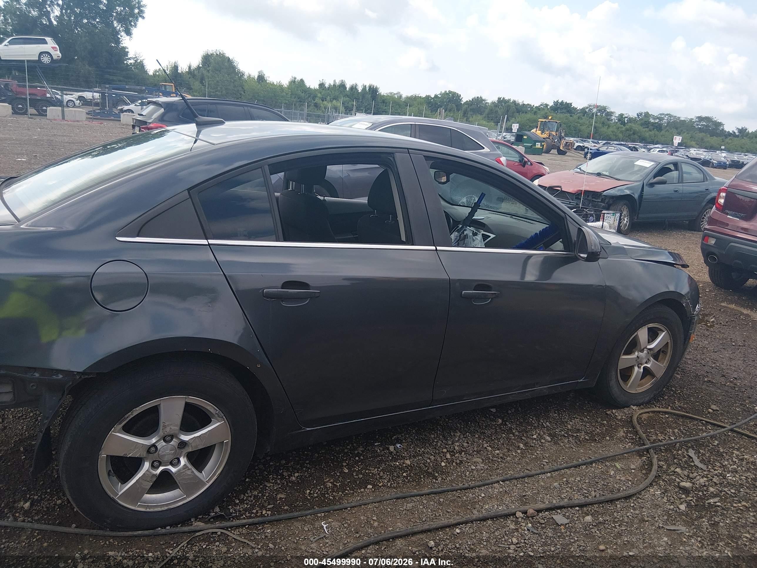 2013 Chevrolet Cruze 1lt Auto Серый vin: 1G1PC5SB3D7227920