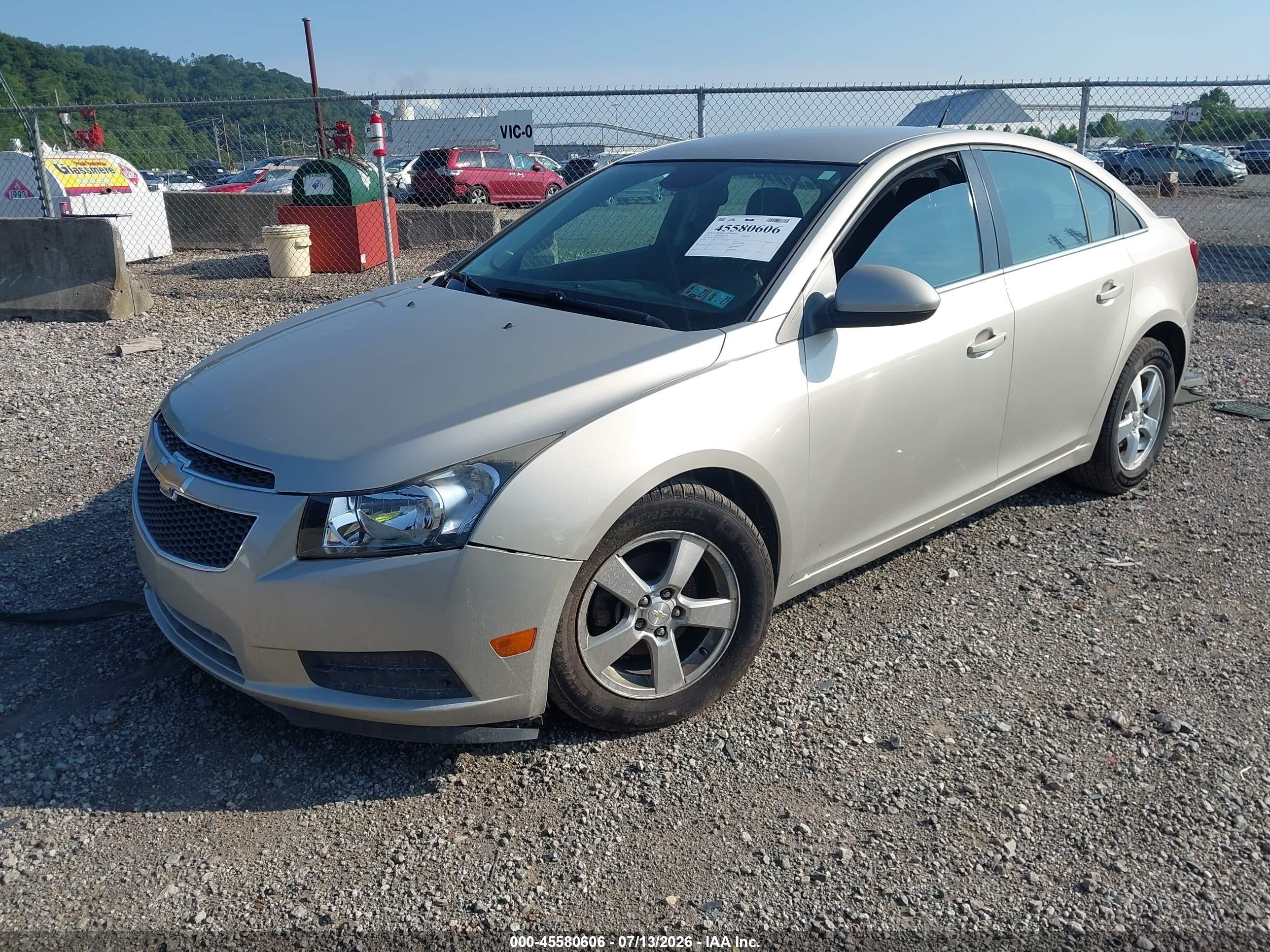 2013 Chevrolet Cruze 1lt Auto Beige vin: 1G1PC5SB3D7230218