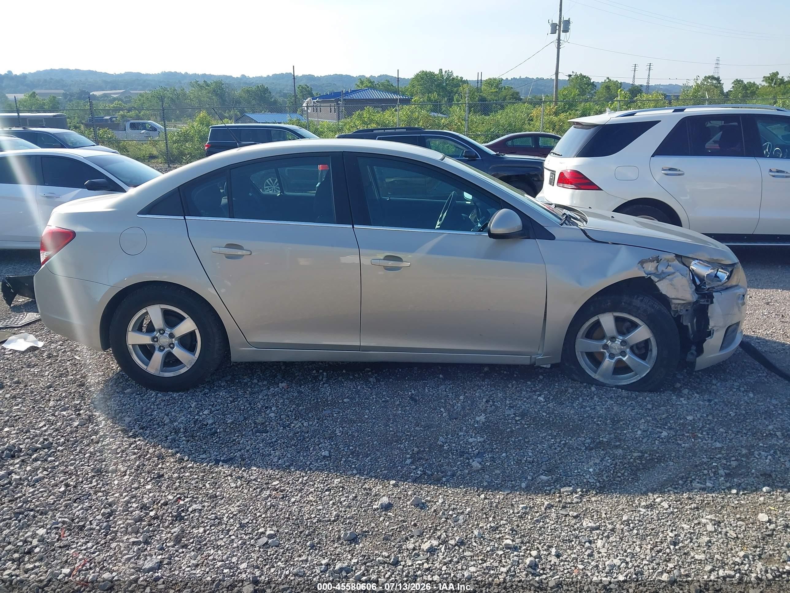 2013 Chevrolet Cruze 1lt Auto Beige vin: 1G1PC5SB3D7230218
