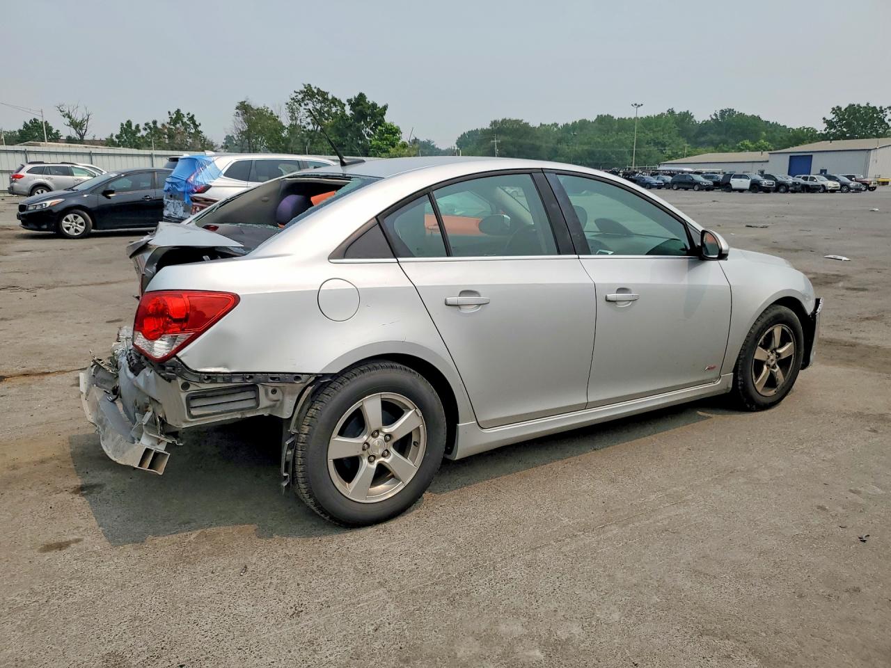 2013 Chevrolet Cruze Lt Silver vin: 1G1PC5SB3D7243082