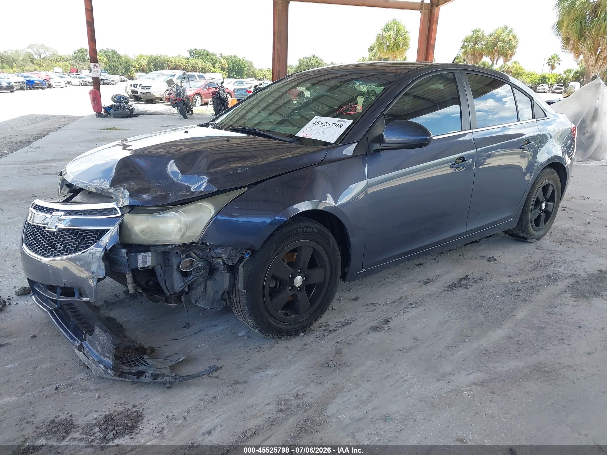 2013 Chevrolet Cruze 1lt Auto Dark Blue vin: 1G1PC5SB3D7265308