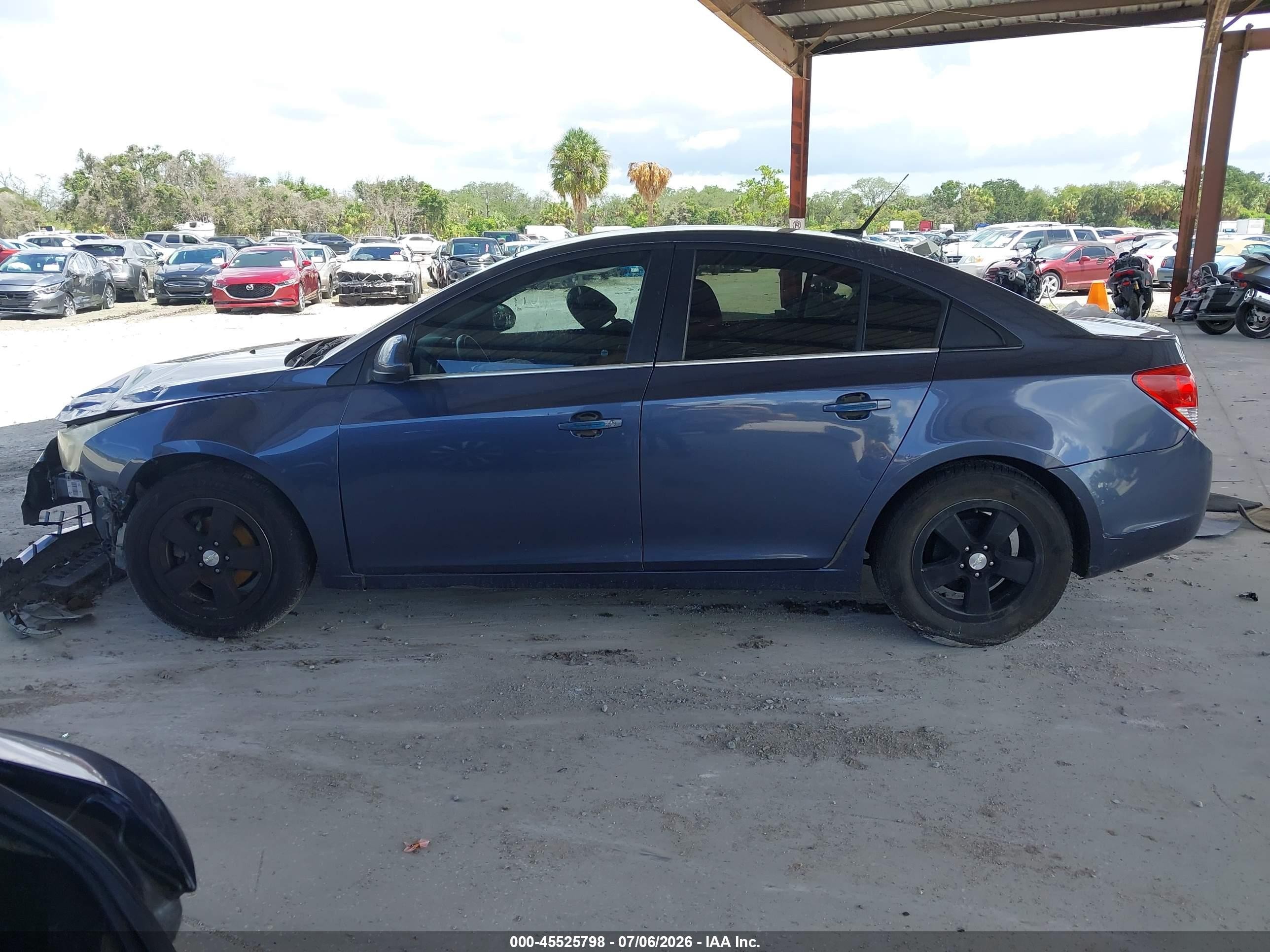 2013 Chevrolet Cruze 1lt Auto Dark Blue vin: 1G1PC5SB3D7265308