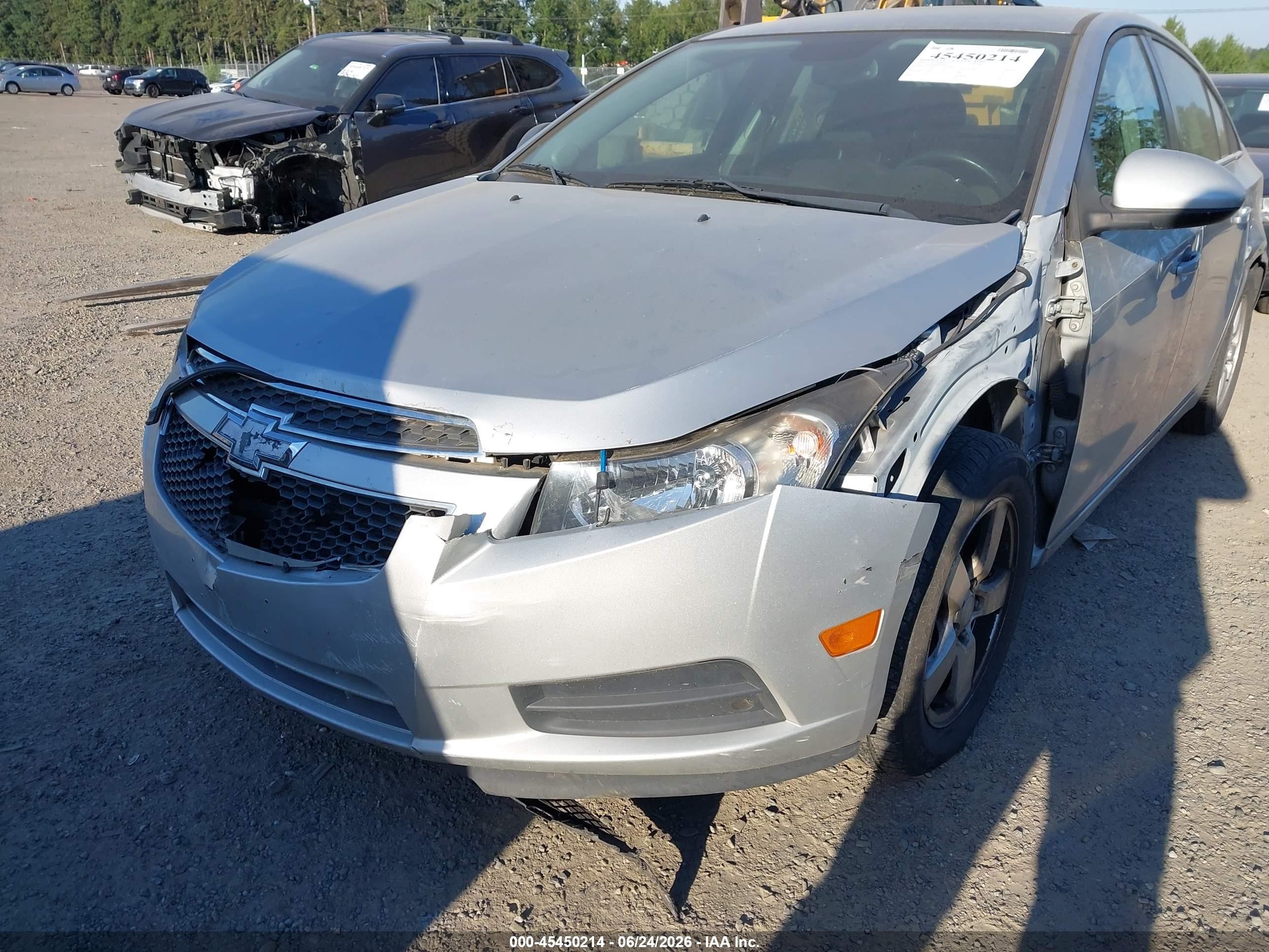 2013 Chevrolet Cruze 1lt Auto Silver vin: 1G1PC5SB3D7266393