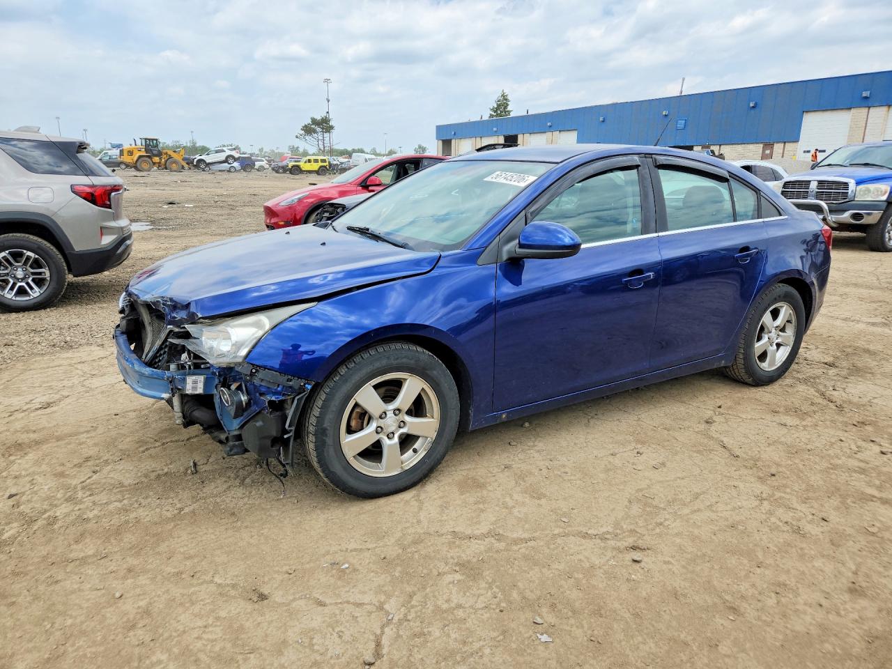 2013 Chevrolet Cruze Lt Blue vin: 1G1PC5SB3D7285154