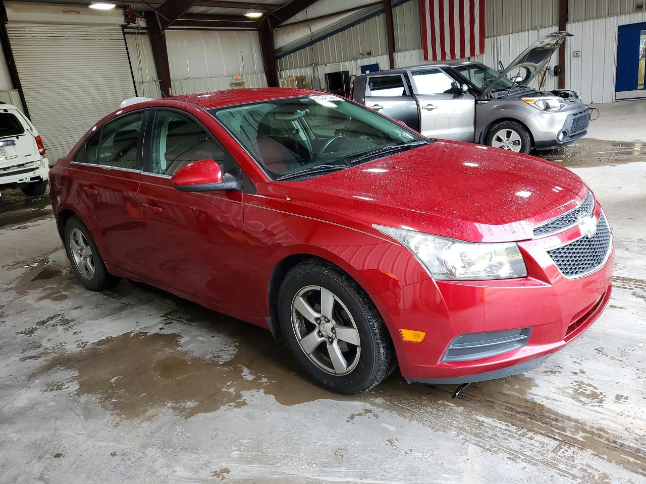 2013 Chevrolet Cruze Lt Red vin: 1G1PC5SB3D7286126