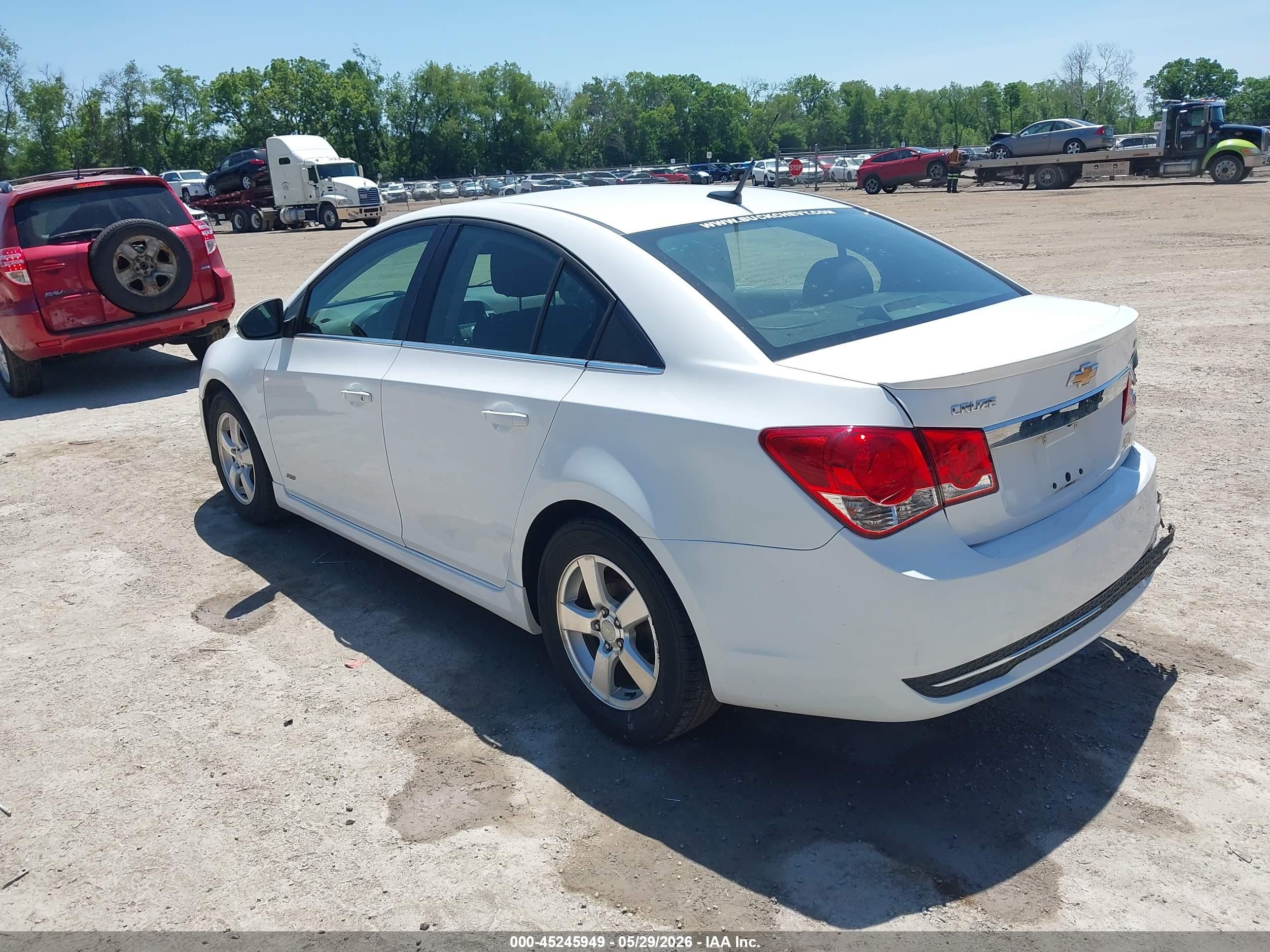 2013 Chevrolet Cruze 1lt Auto White vin: 1G1PC5SB3D7329699