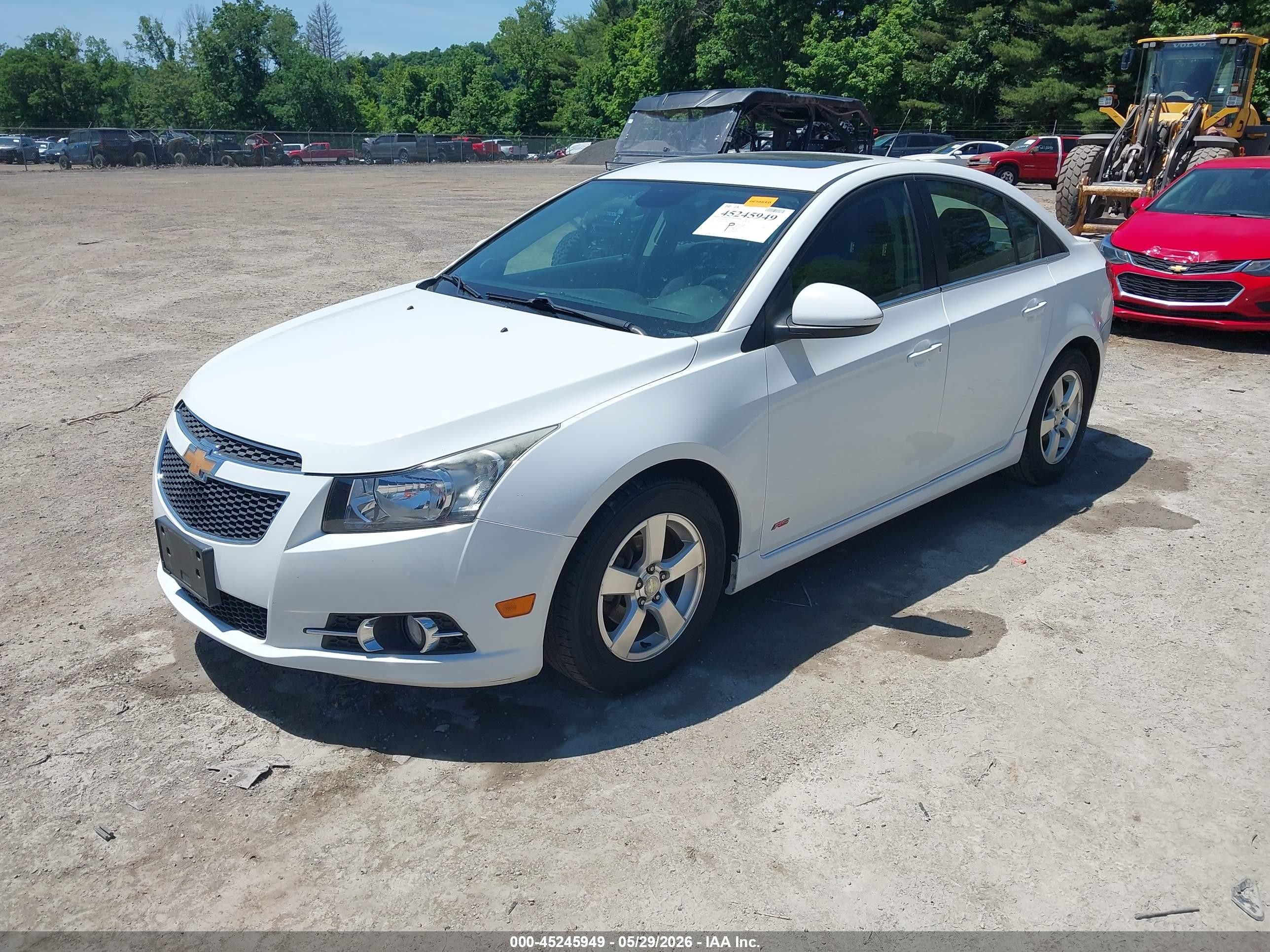 2013 Chevrolet Cruze 1lt Auto White vin: 1G1PC5SB3D7329699