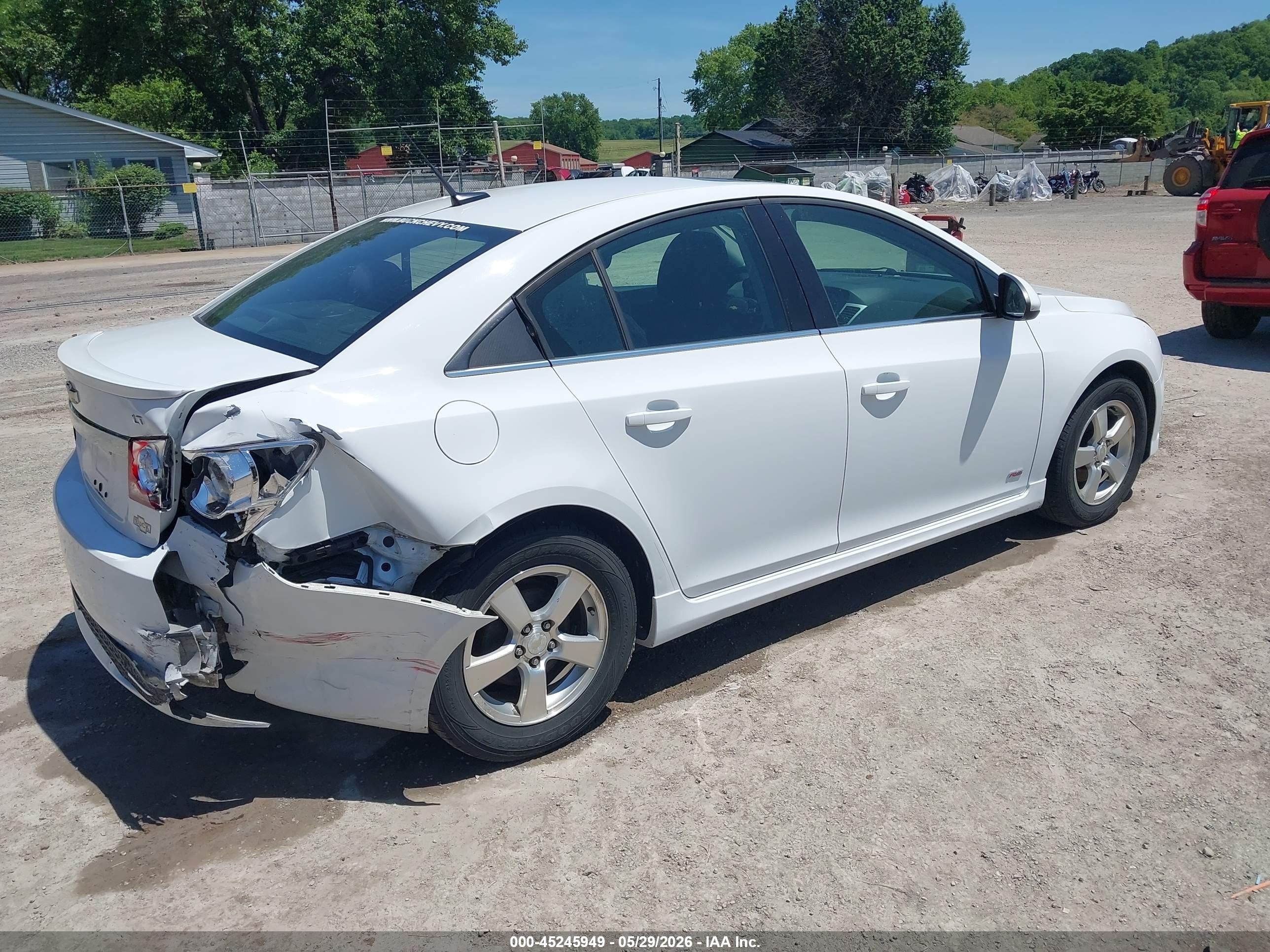 2013 Chevrolet Cruze 1lt Auto White vin: 1G1PC5SB3D7329699