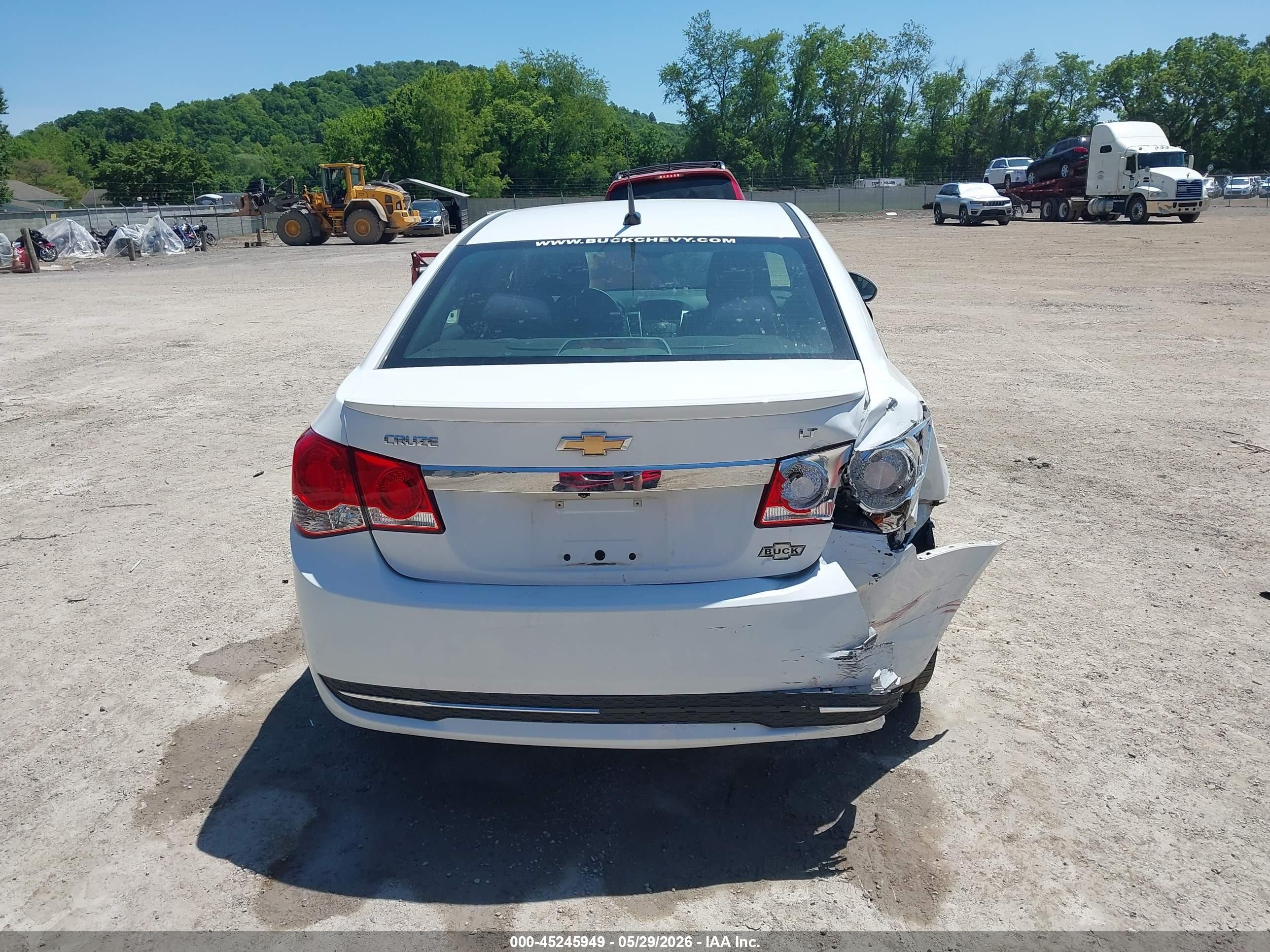 2013 Chevrolet Cruze 1lt Auto White vin: 1G1PC5SB3D7329699
