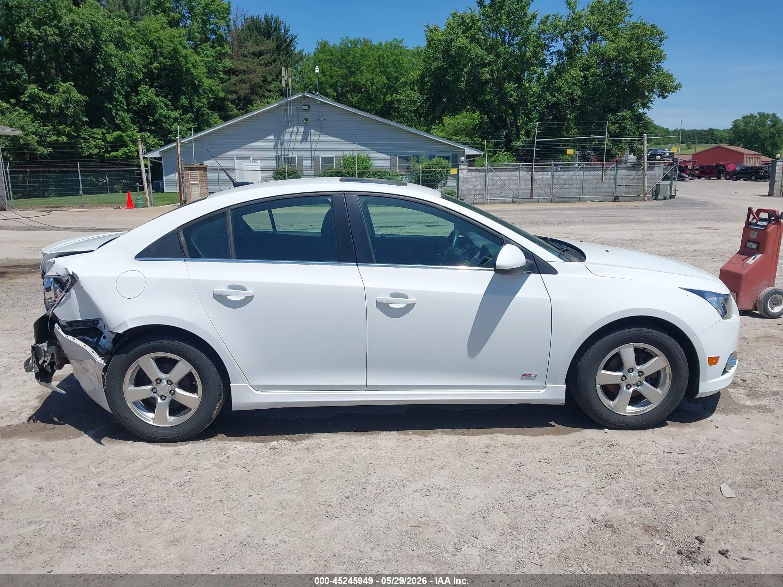 2013 Chevrolet Cruze 1lt Auto White vin: 1G1PC5SB3D7329699
