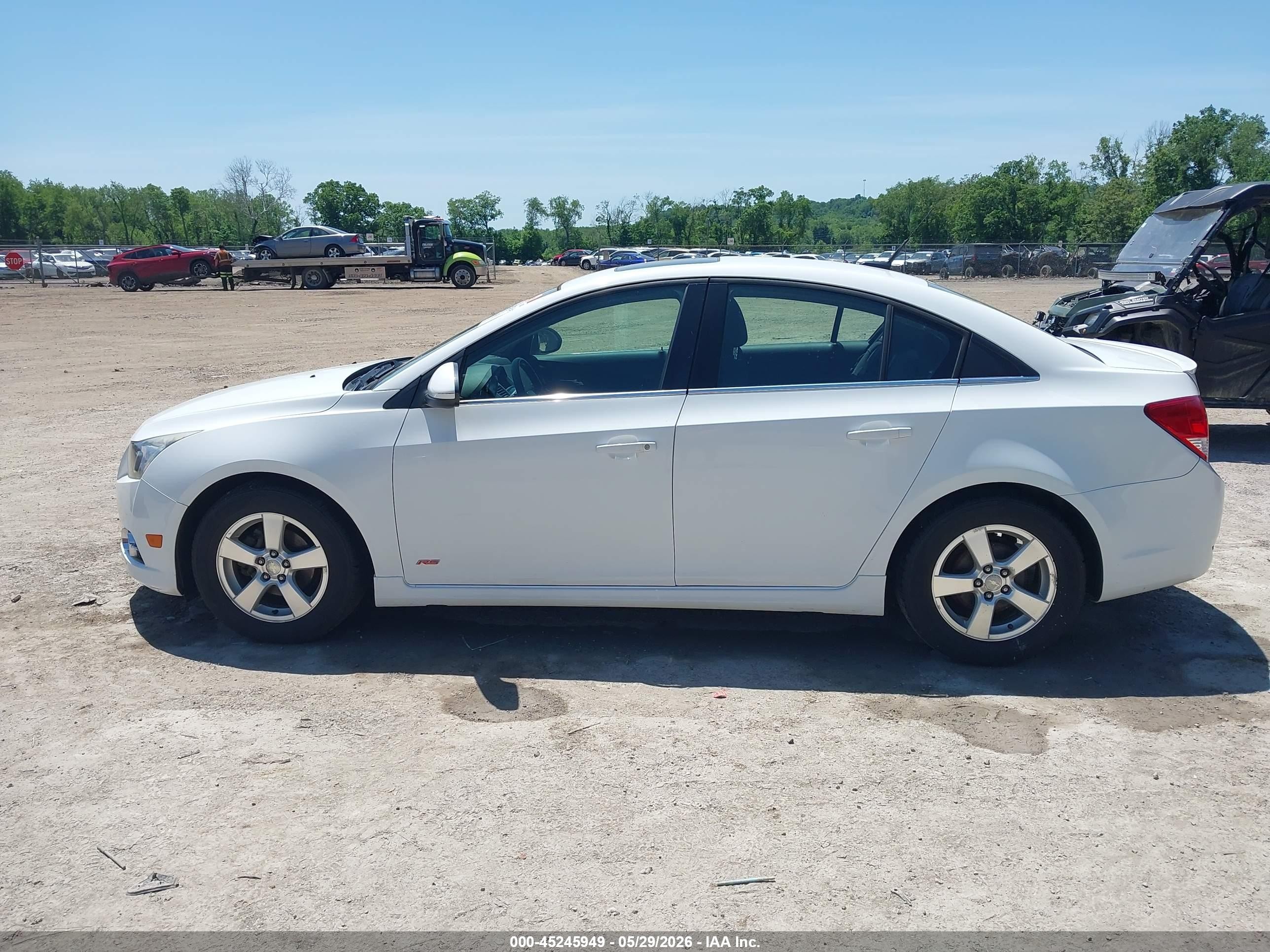 2013 Chevrolet Cruze 1lt Auto White vin: 1G1PC5SB3D7329699